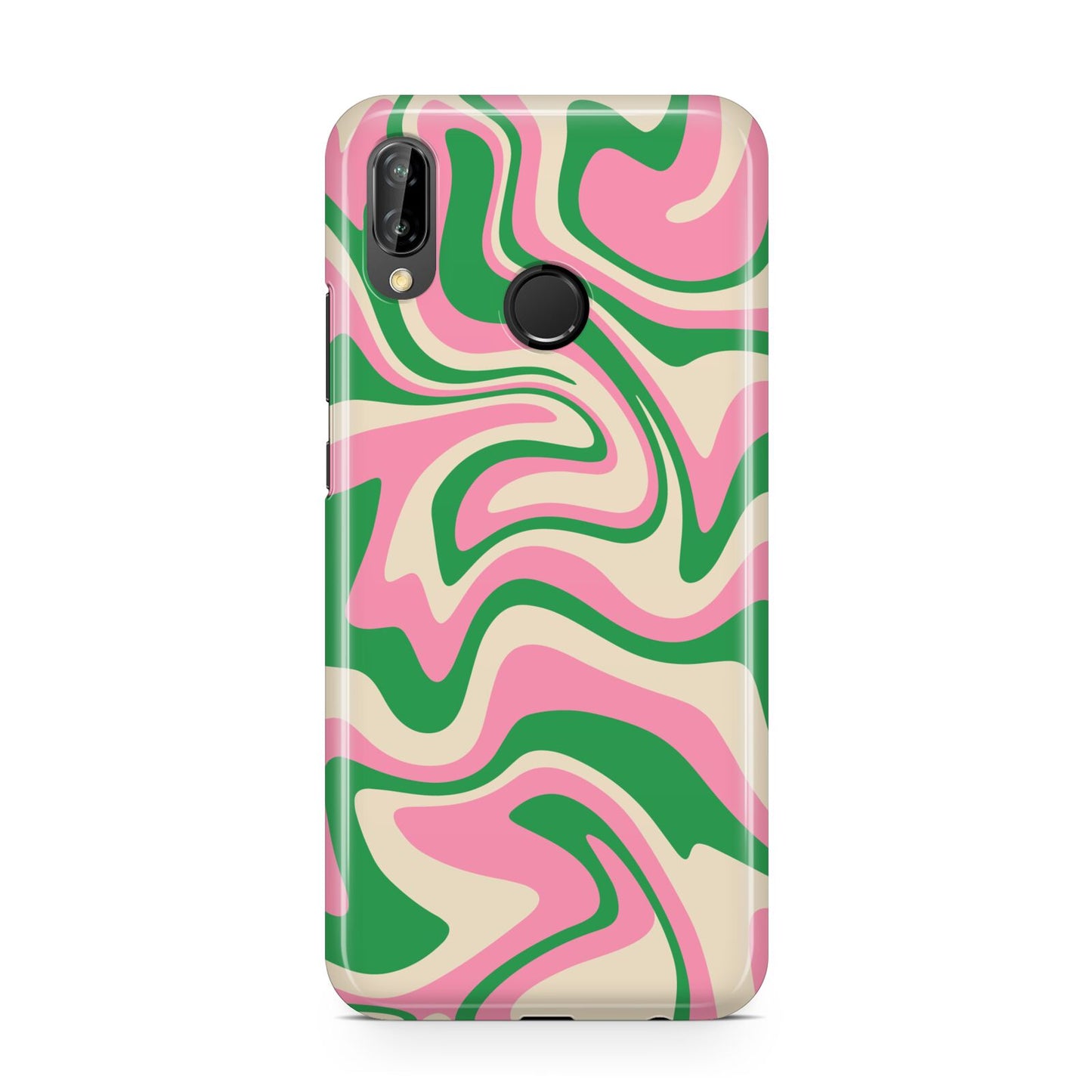 Pink And Green Swirl Huawei P20 Lite Phone Case