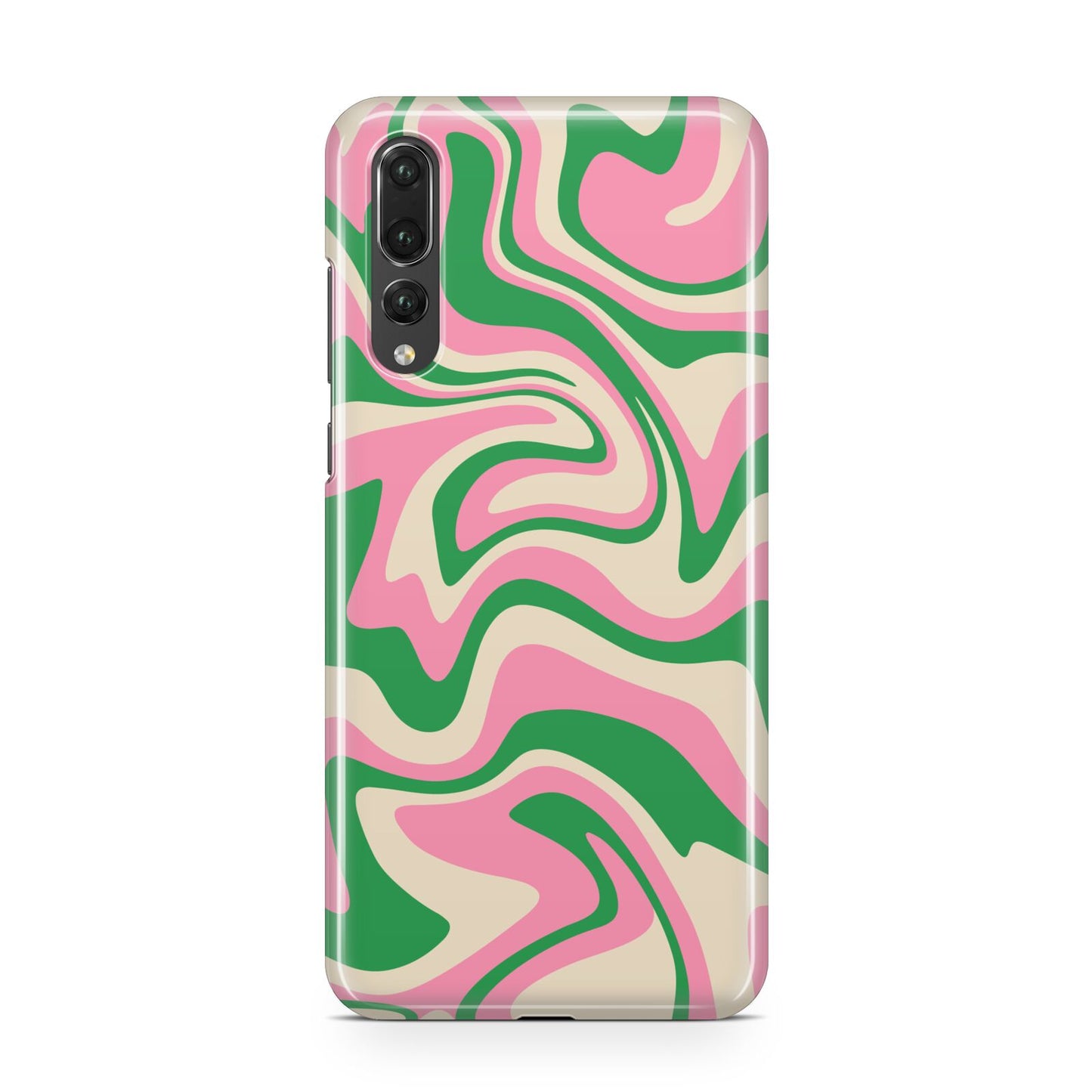 Pink And Green Swirl Huawei P20 Pro Phone Case