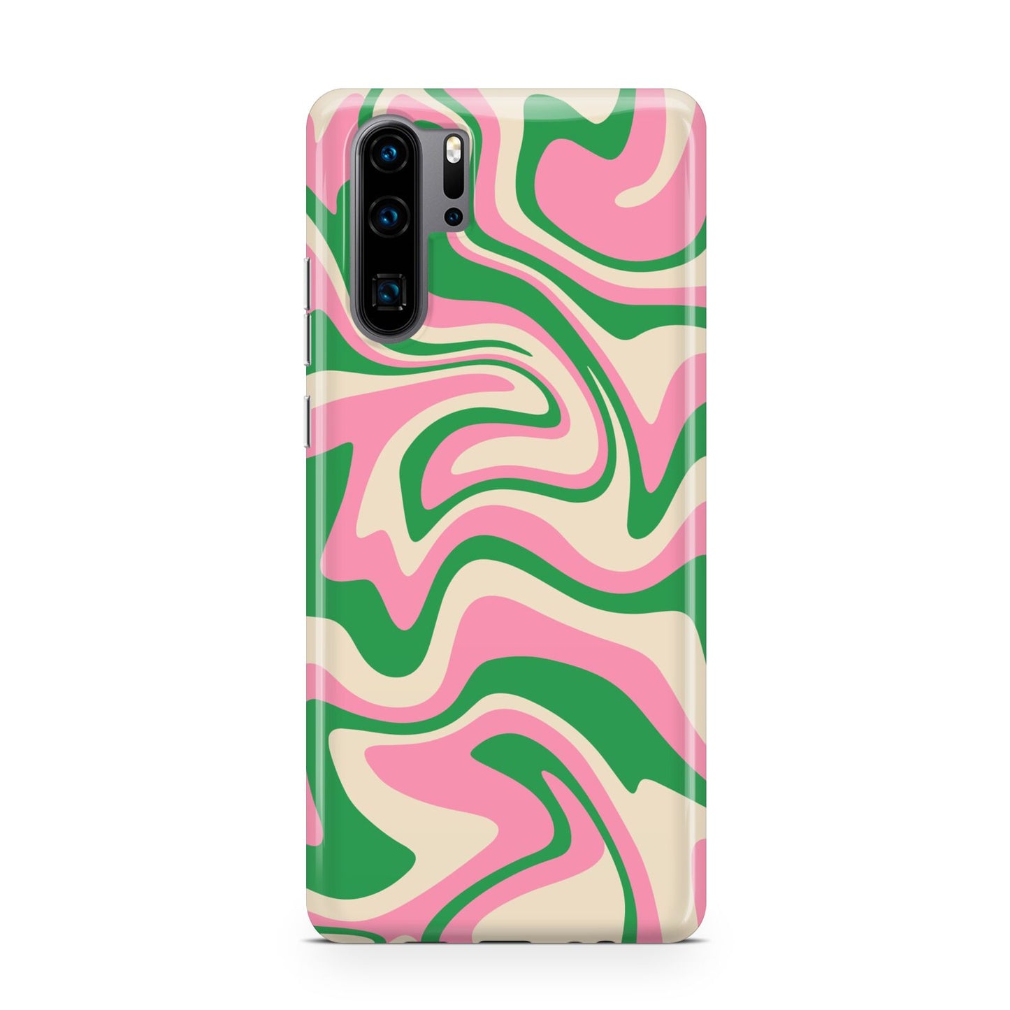 Pink And Green Swirl Huawei P30 Pro Phone Case