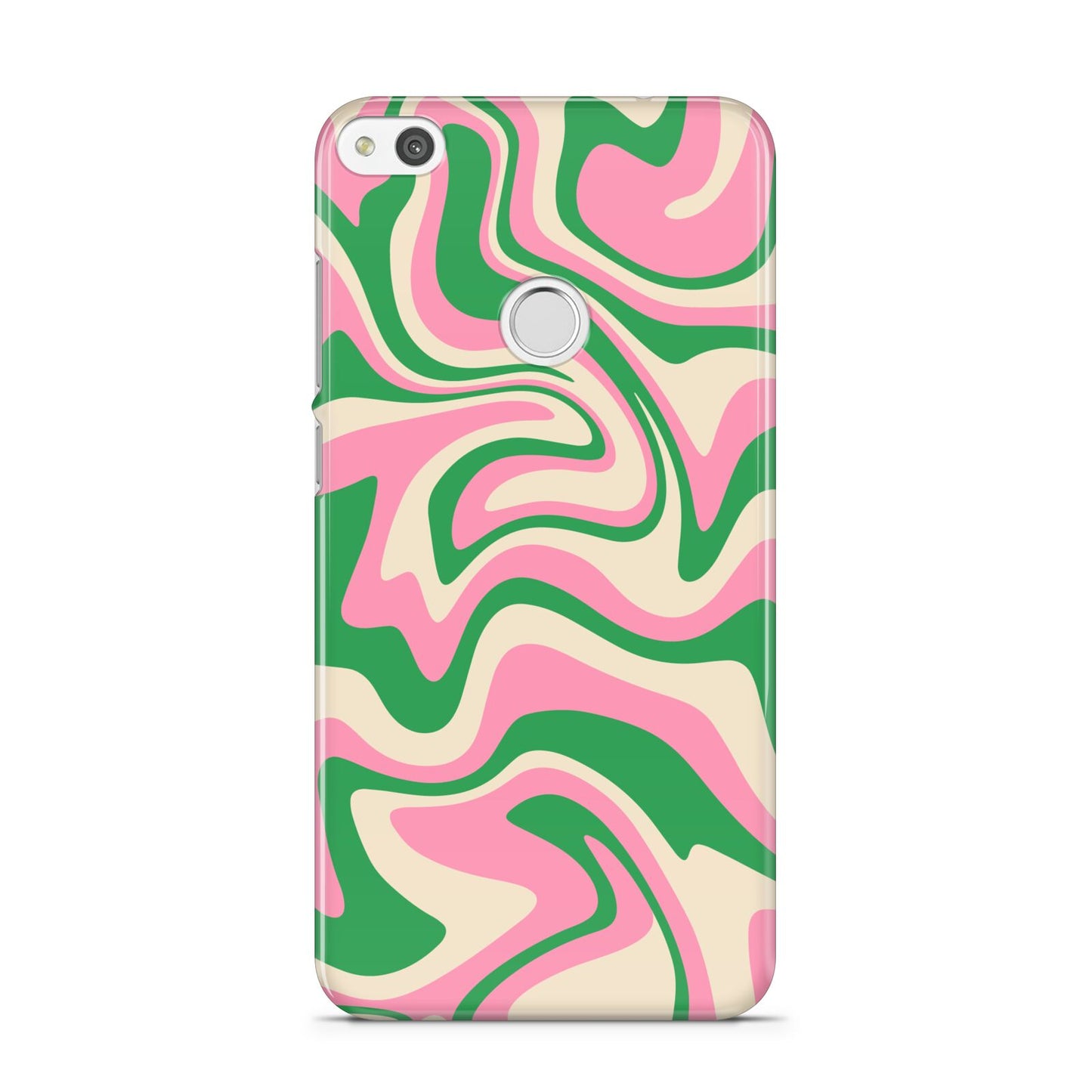 Pink And Green Swirl Huawei P8 Lite Case