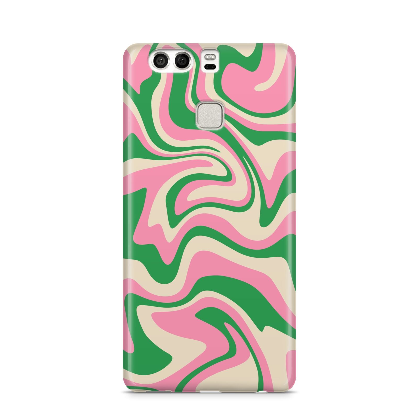 Pink And Green Swirl Huawei P9 Case