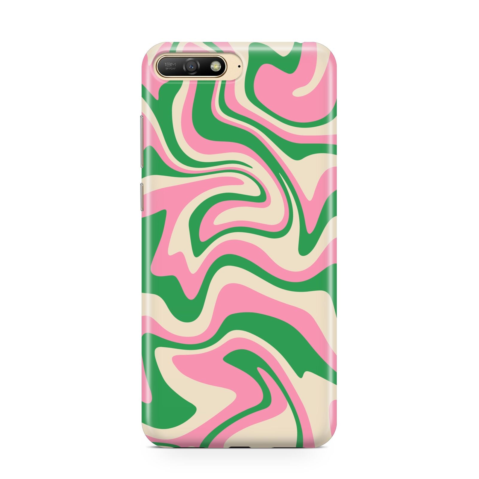 Pink And Green Swirl Huawei Y6 2018