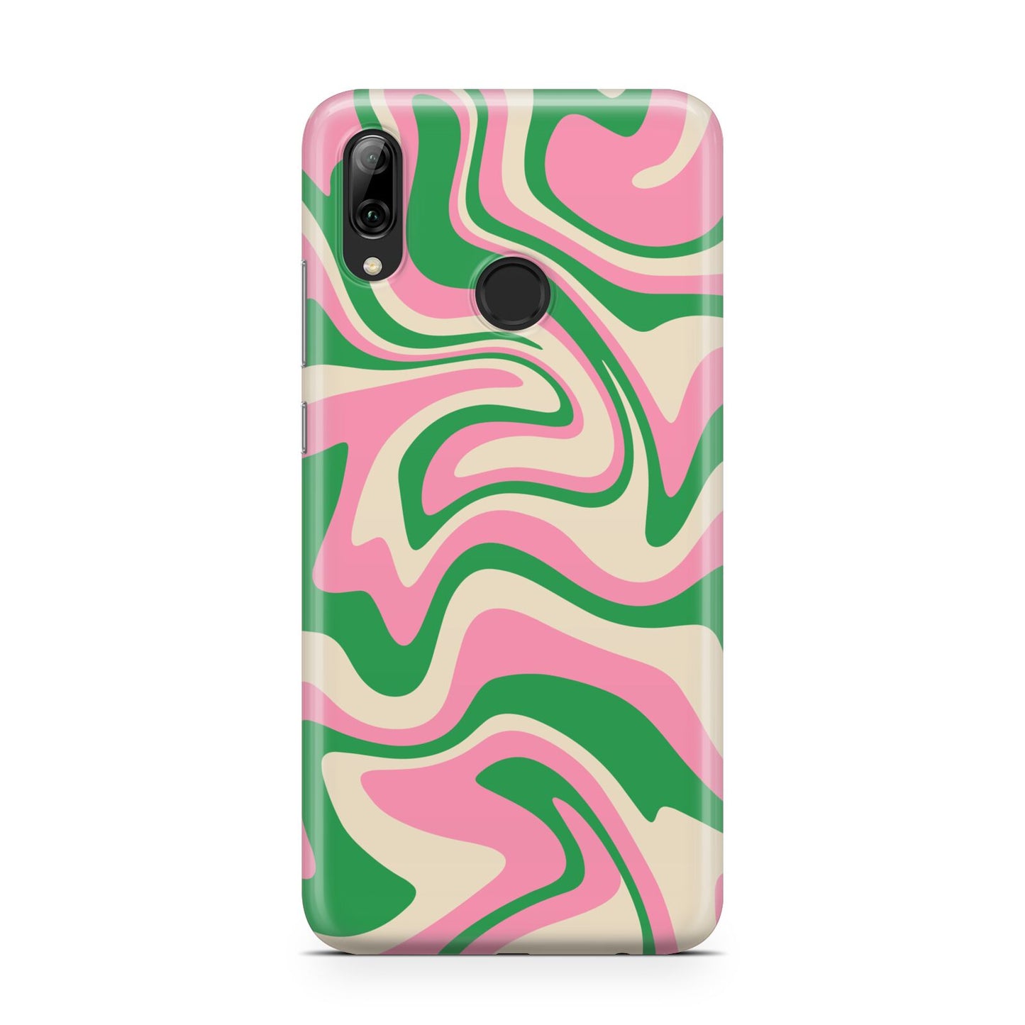 Pink And Green Swirl Huawei Y7 2019