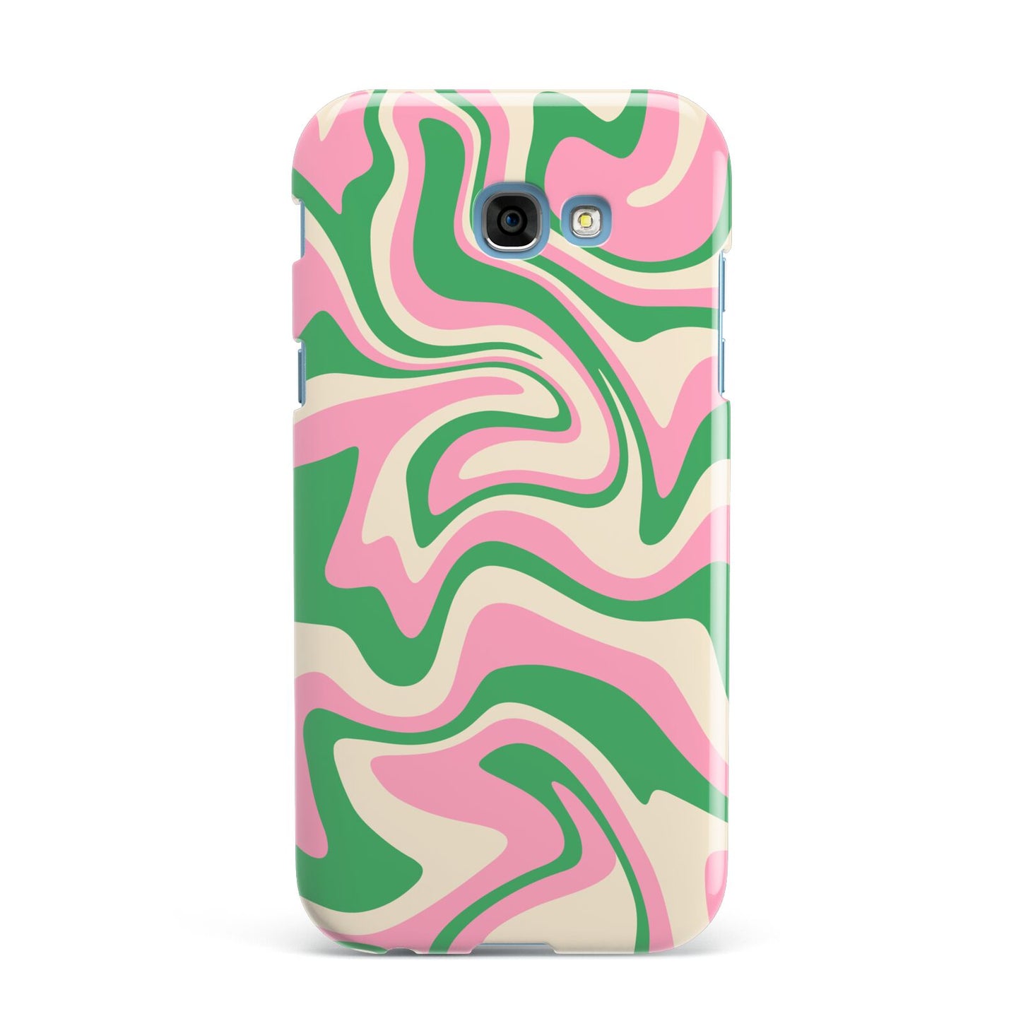 Pink And Green Swirl Samsung Galaxy A7 2017 Case