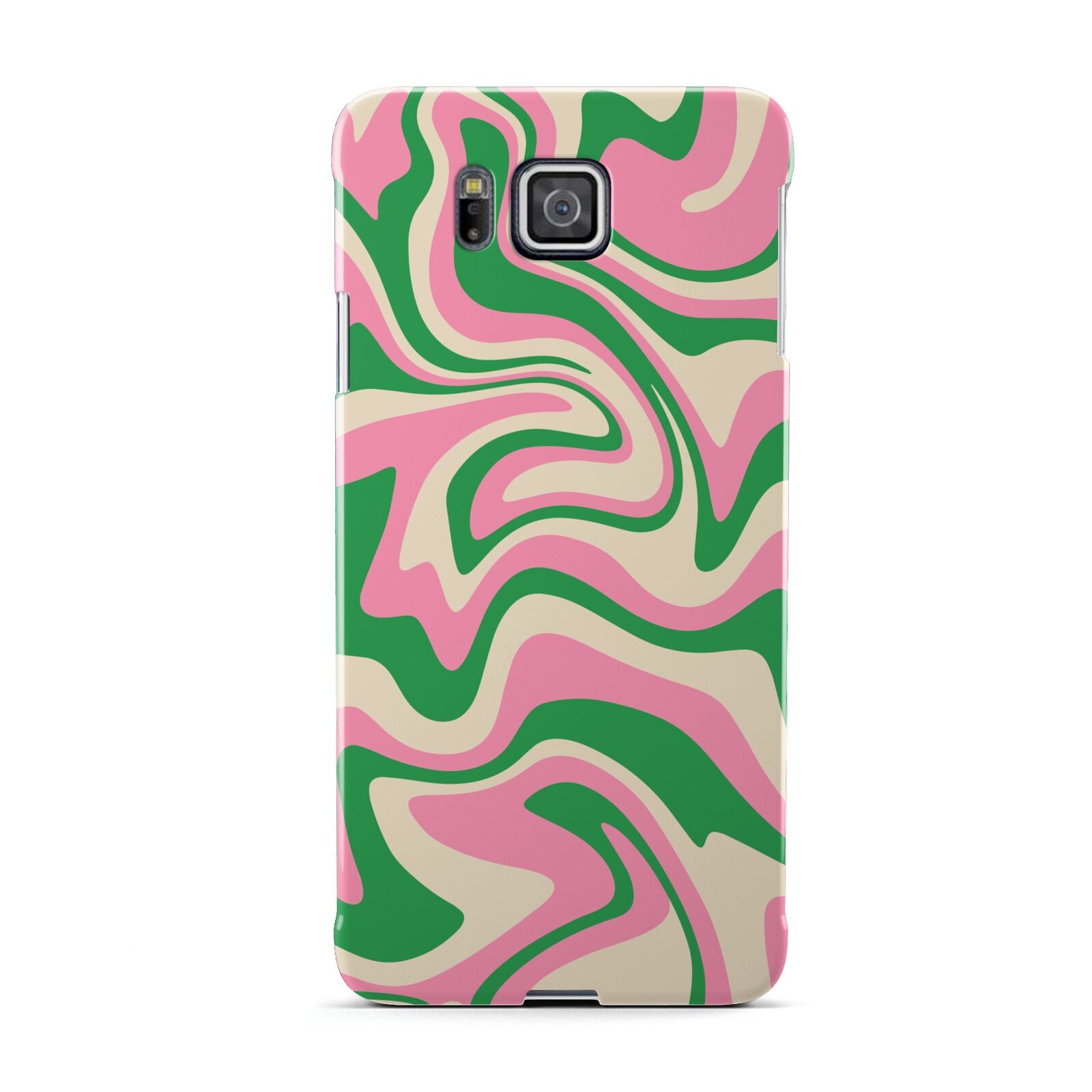 Pink And Green Swirl Samsung Galaxy Alpha Case