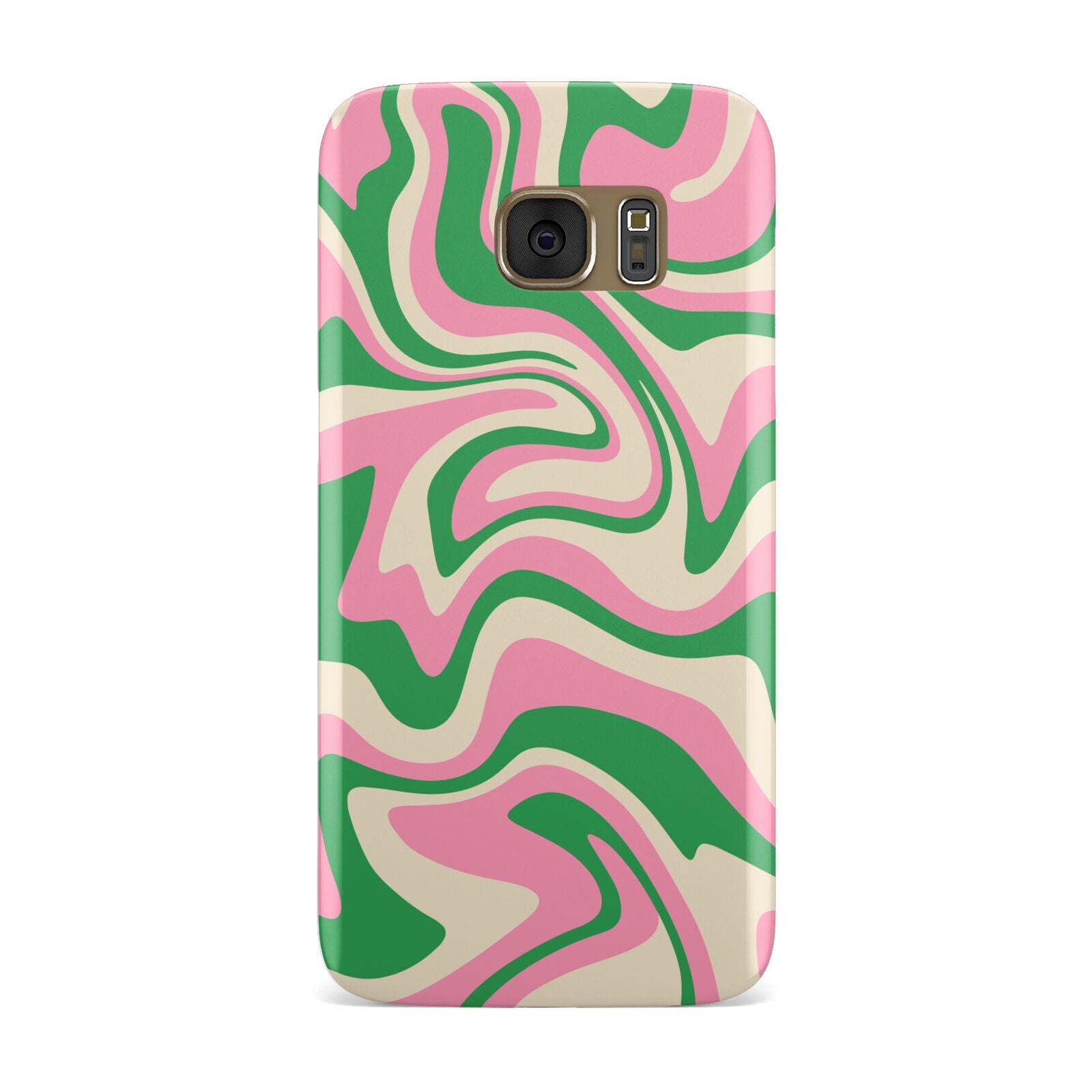 Pink And Green Swirl Samsung Galaxy Case