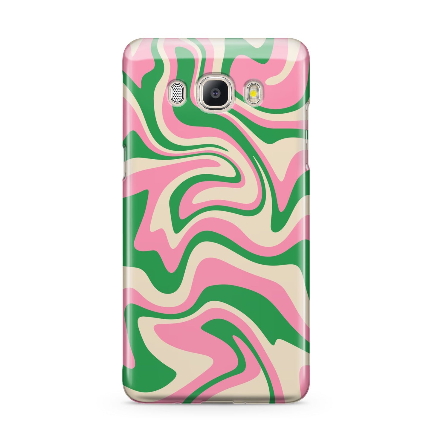 Pink And Green Swirl Samsung Galaxy J5 2016 Case