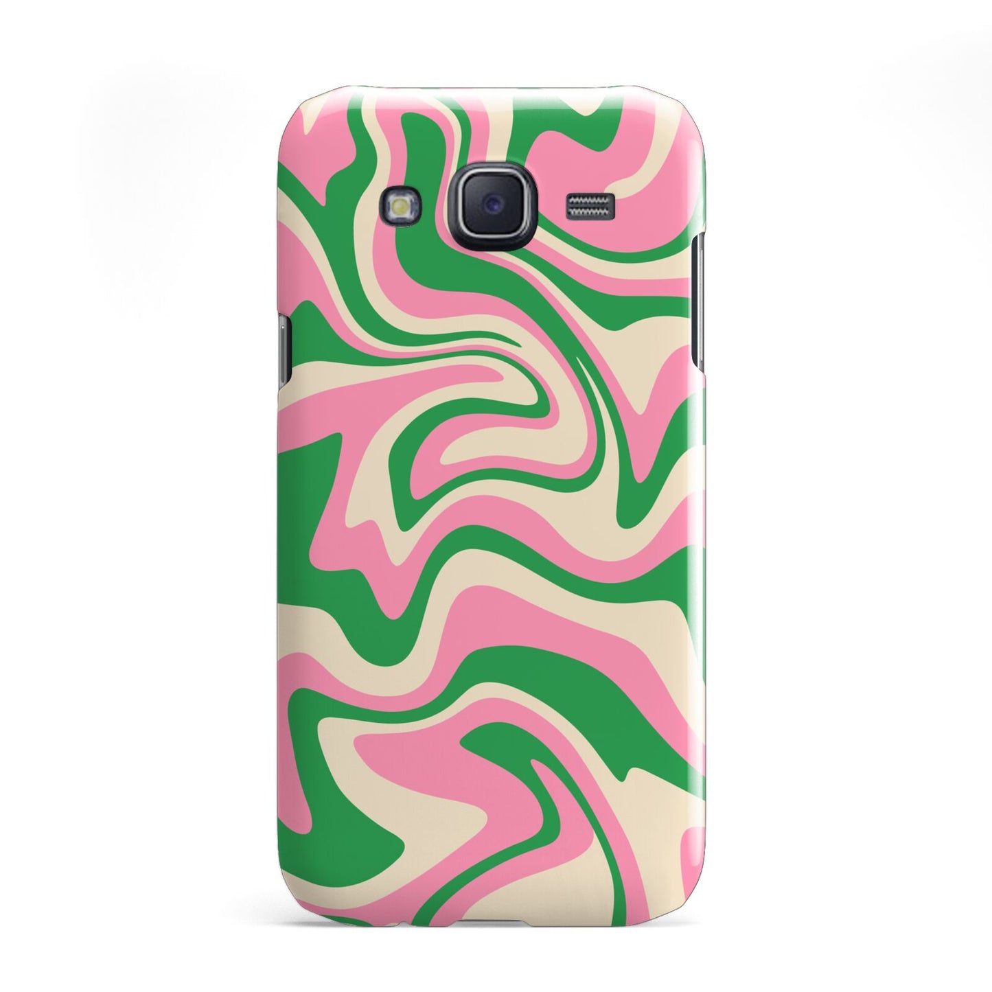 Pink And Green Swirl Samsung Galaxy J5 Case