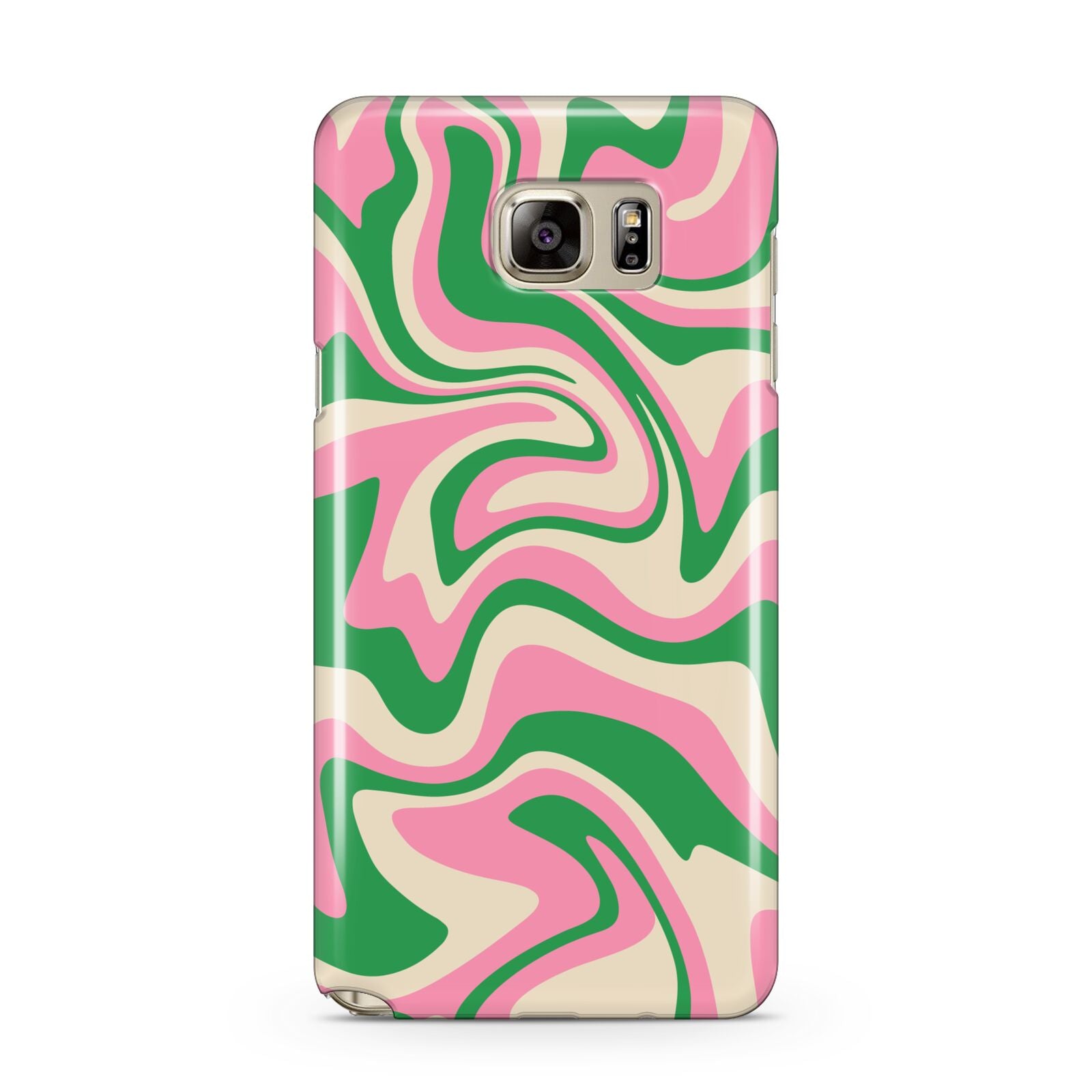 Pink And Green Swirl Samsung Galaxy Note 5 Case