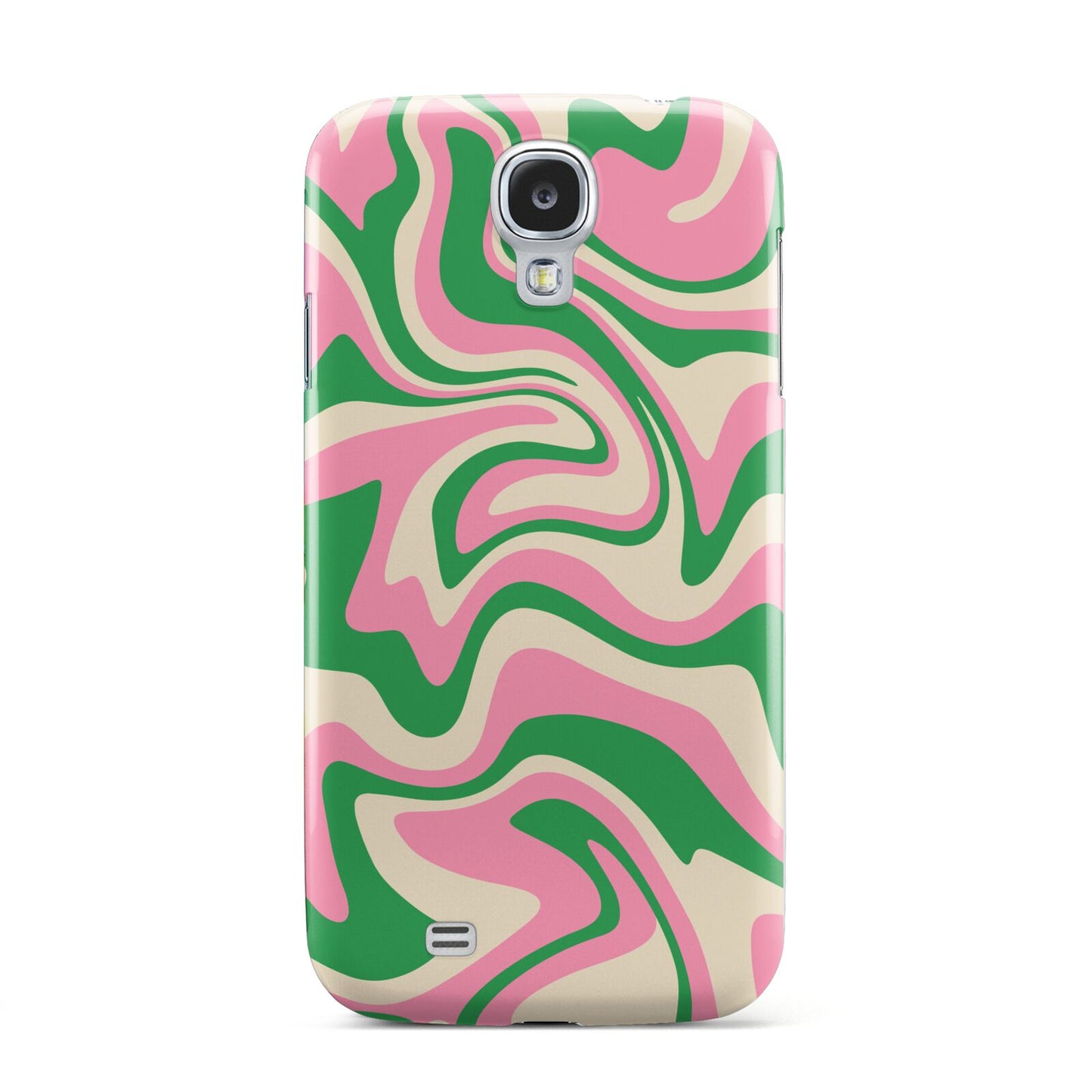 Pink And Green Swirl Samsung Galaxy S4 Case