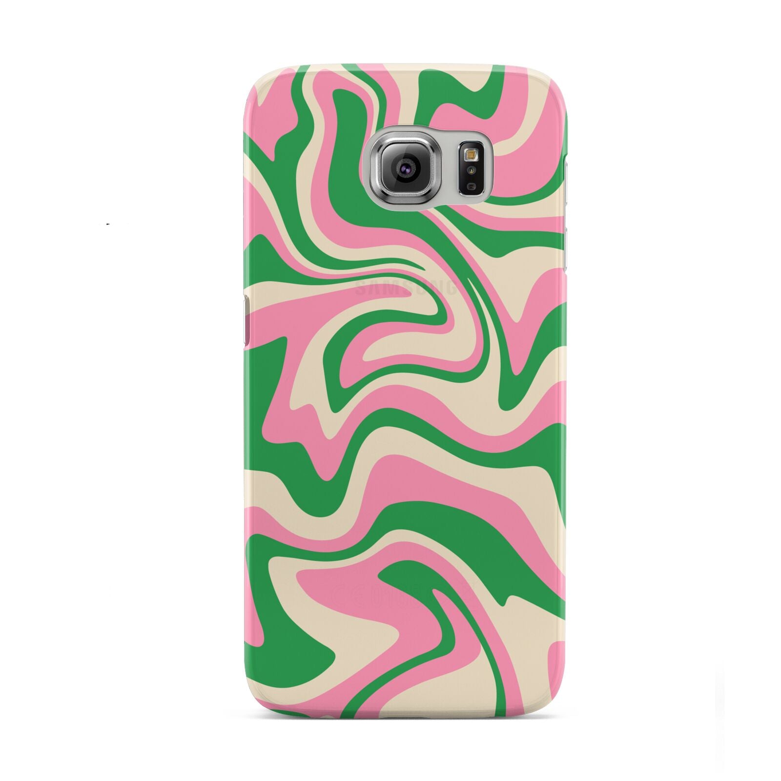 Pink And Green Swirl Samsung Galaxy S6 Case