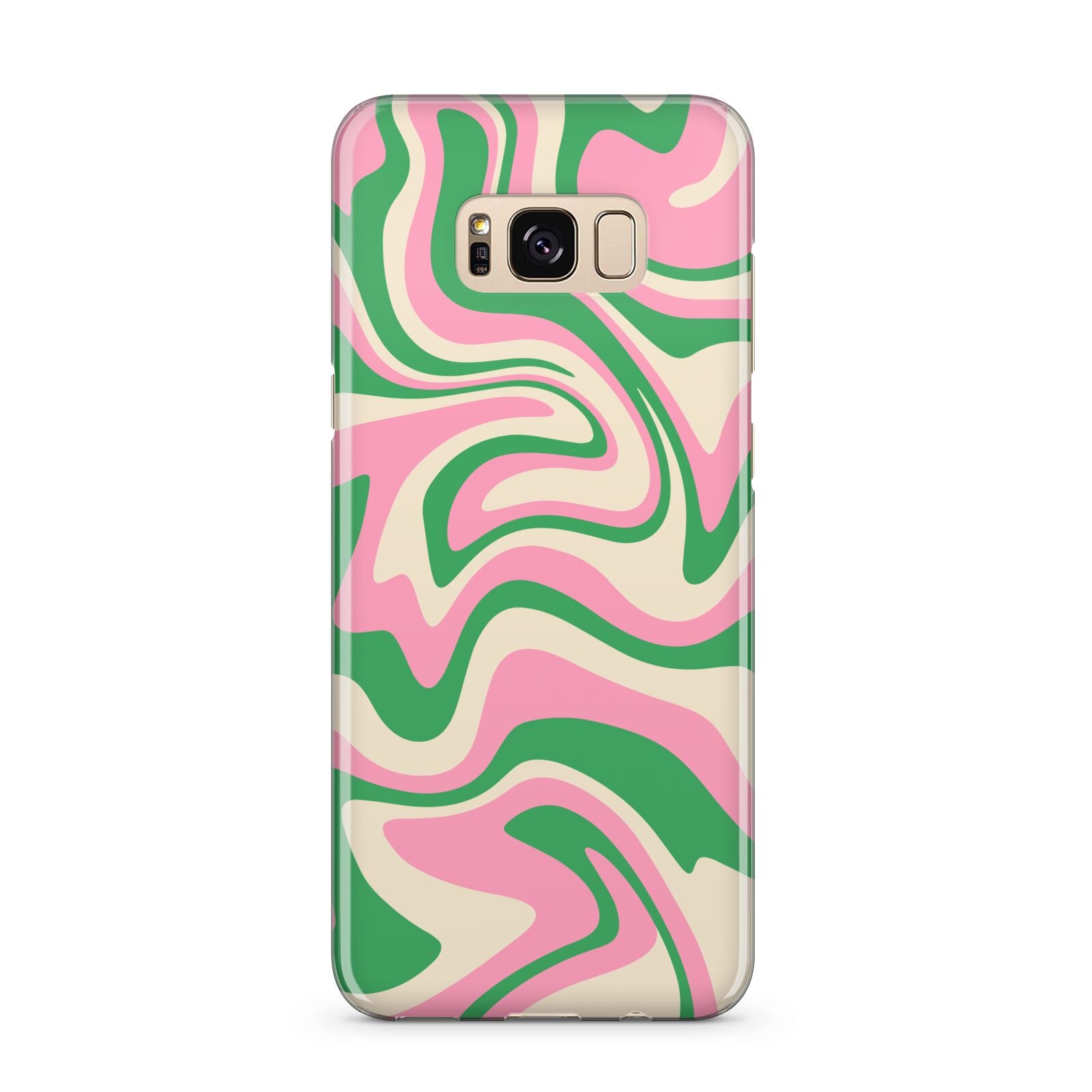 Pink And Green Swirl Samsung Galaxy S8 Plus Case