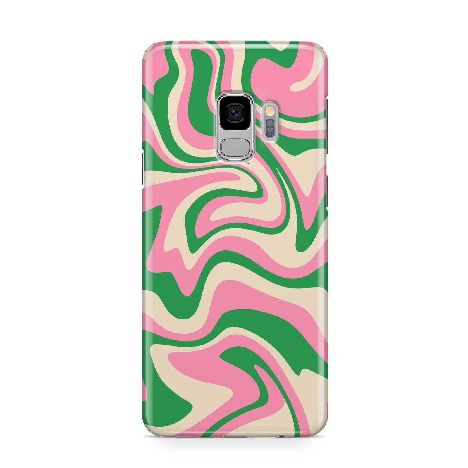 Pink And Green Swirl Samsung Galaxy S9 Case