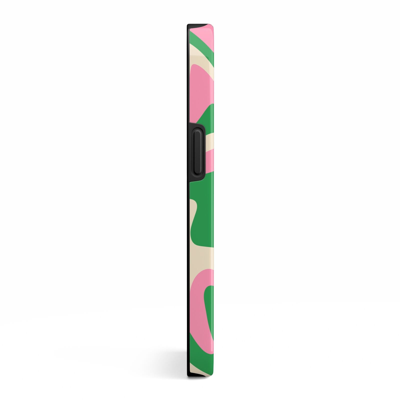 Pink And Green Swirl iPhone 13 Side Image 3D Tough Case