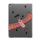 Pink Bat Personalised Halloween Apple iPad Grey Case