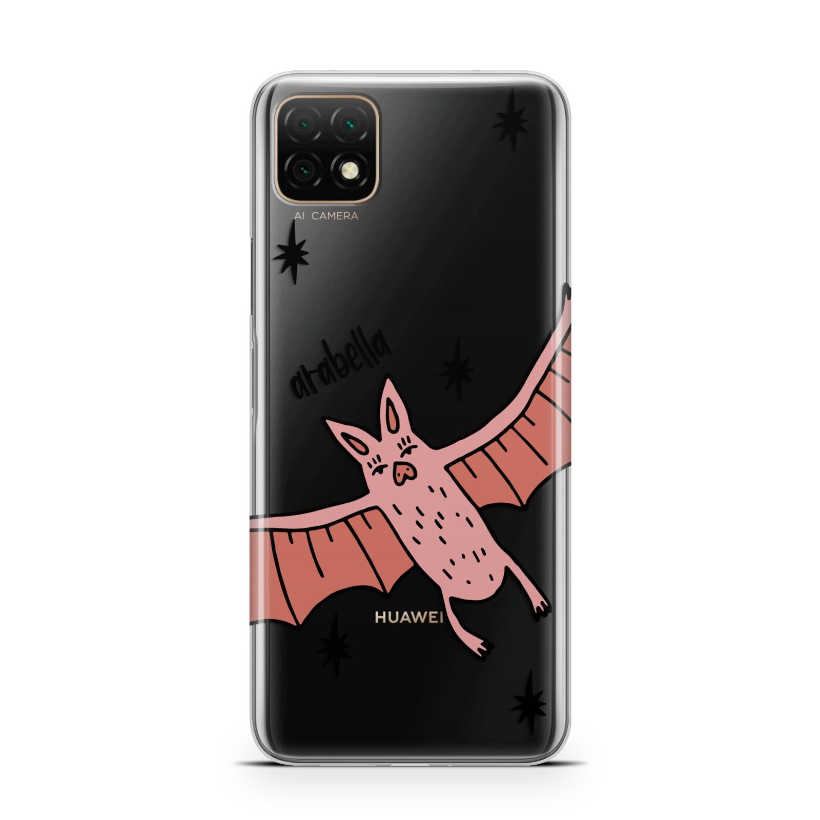 Pink Bat Personalised Halloween Huawei Enjoy 20 Phone Case