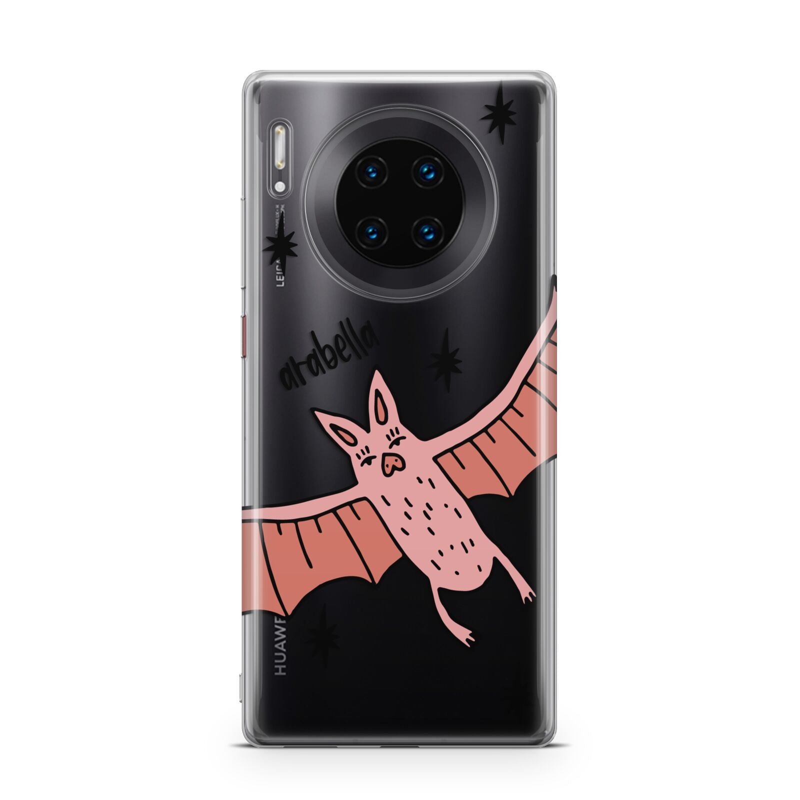 Pink Bat Personalised Halloween Huawei Mate 30 Pro Phone Case