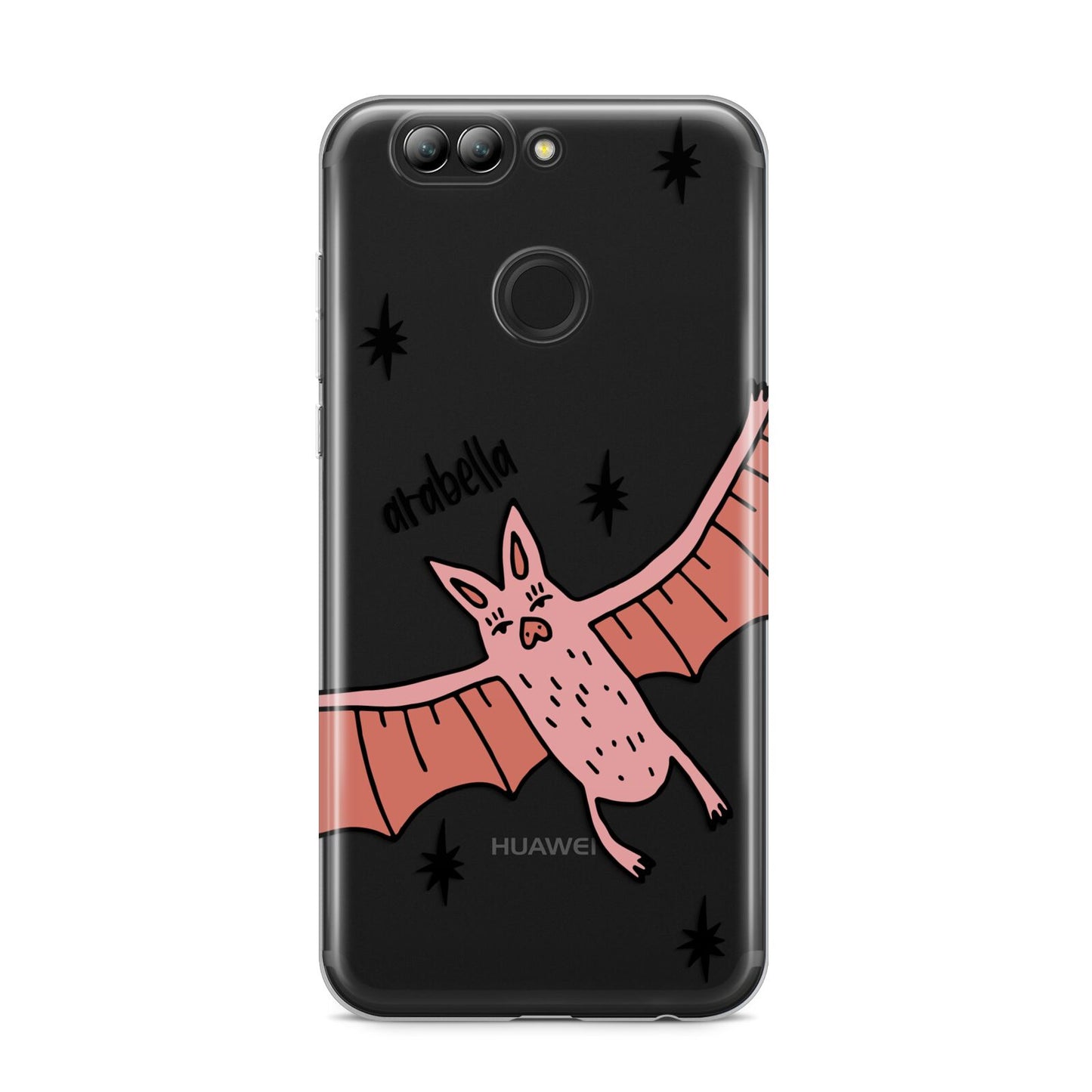 Pink Bat Personalised Halloween Huawei Nova 2s Phone Case