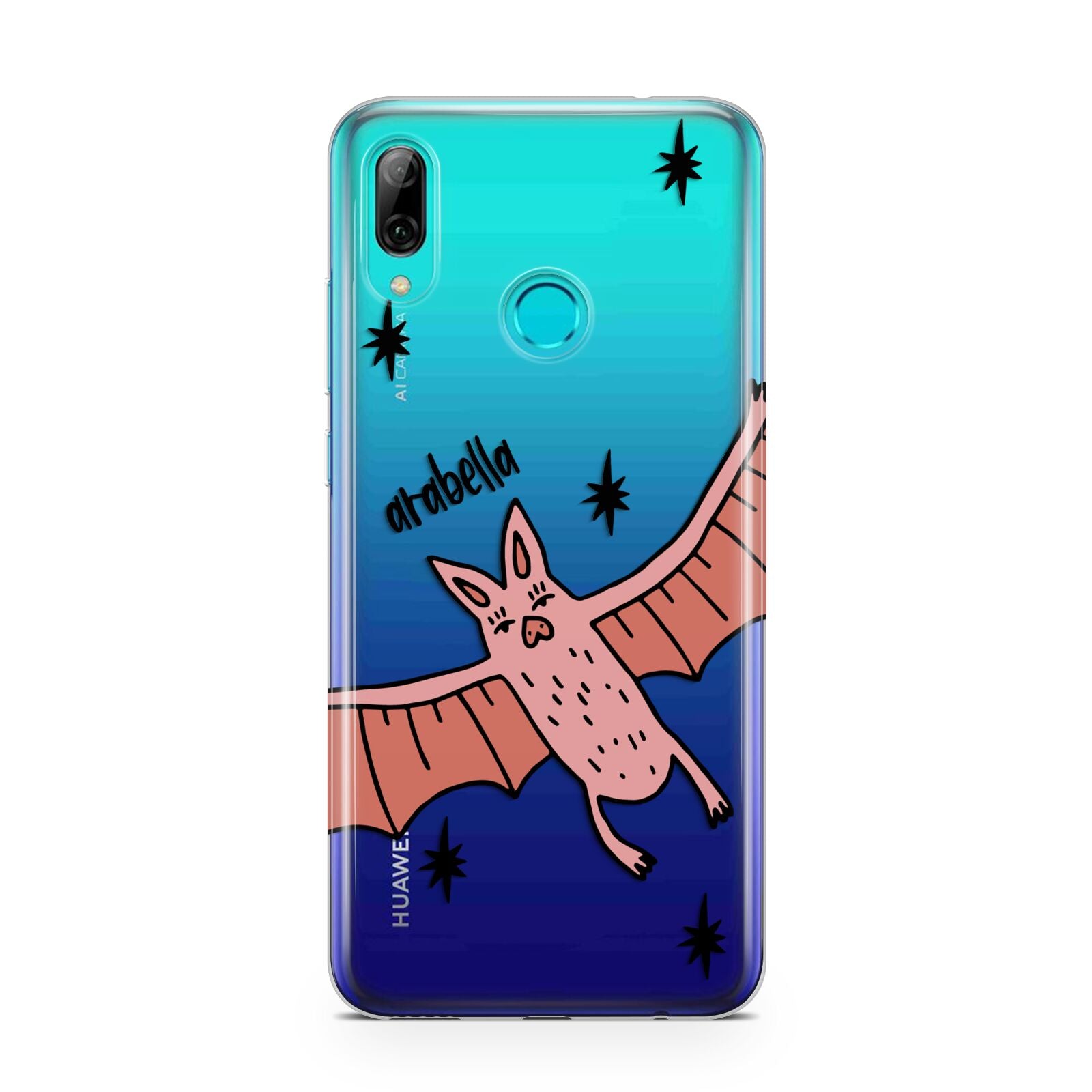 Pink Bat Personalised Halloween Huawei P Smart 2019 Case