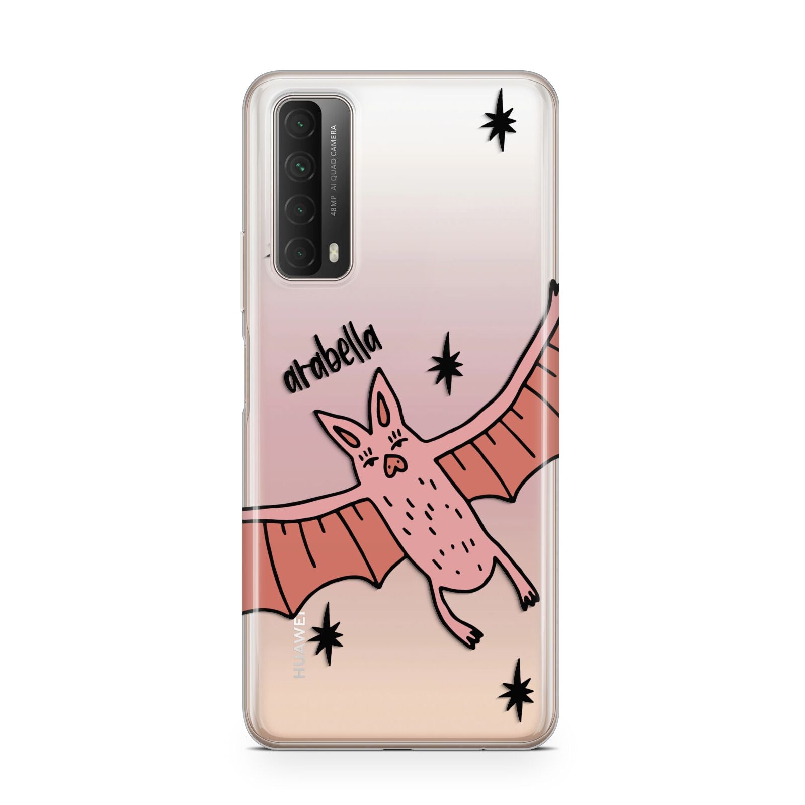 Pink Bat Personalised Halloween Huawei P Smart 2021