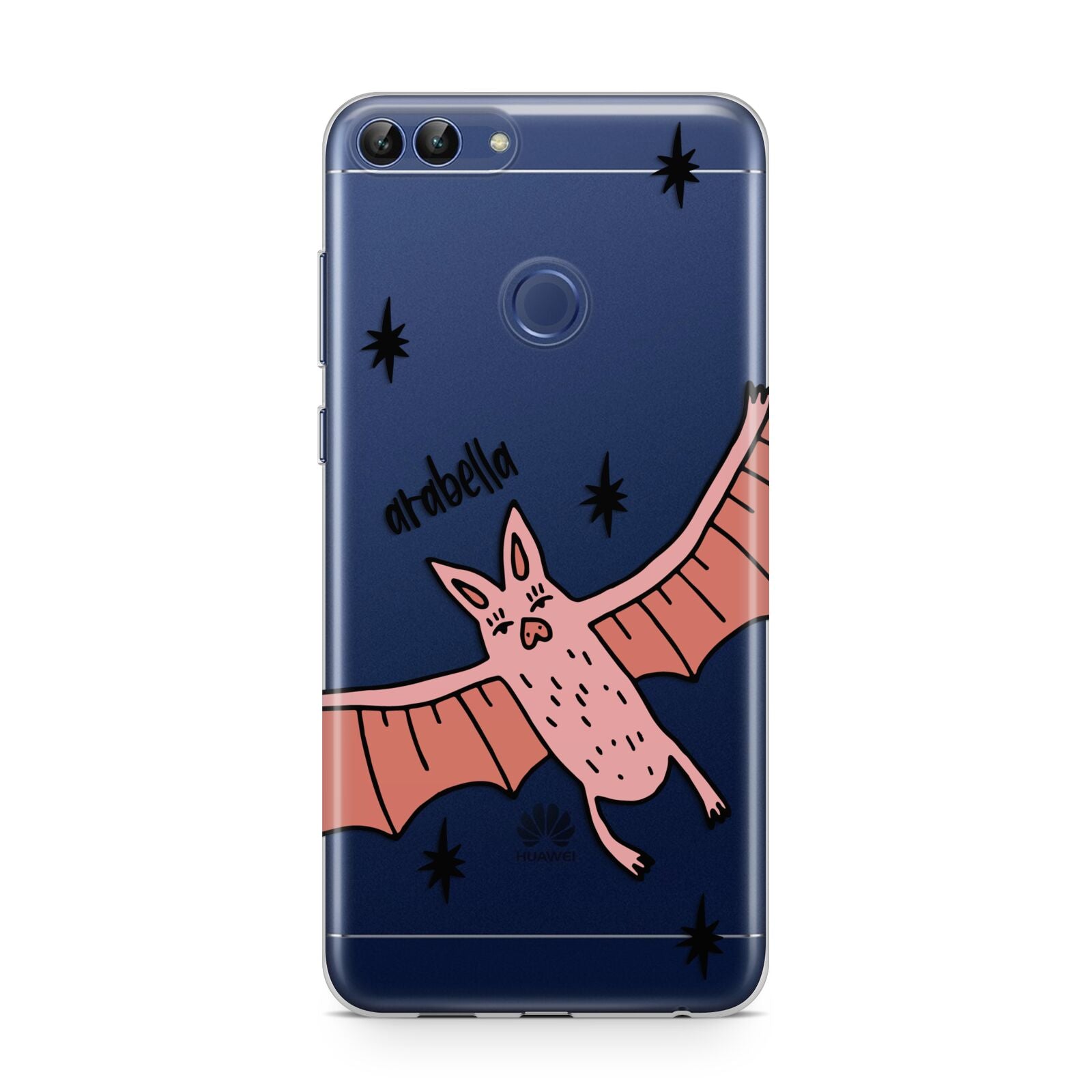 Pink Bat Personalised Halloween Huawei P Smart Case