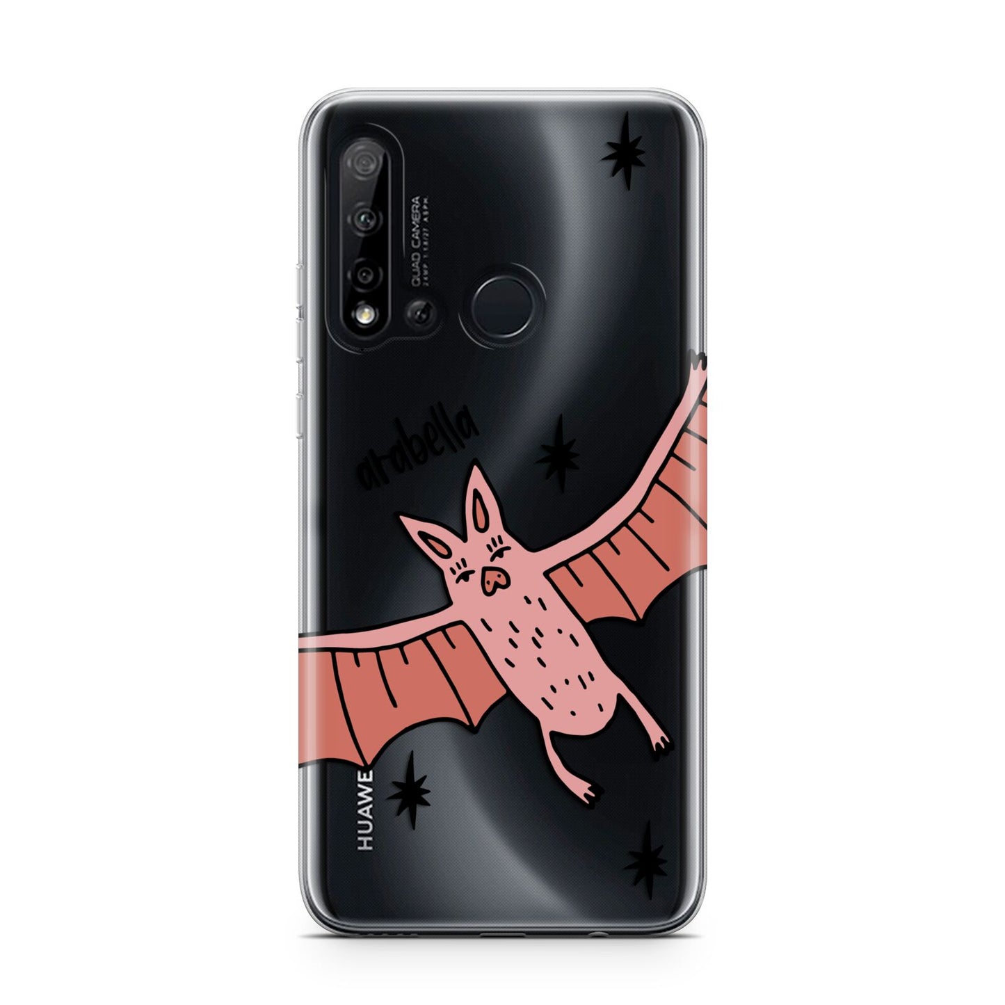 Pink Bat Personalised Halloween Huawei P20 Lite 5G Phone Case