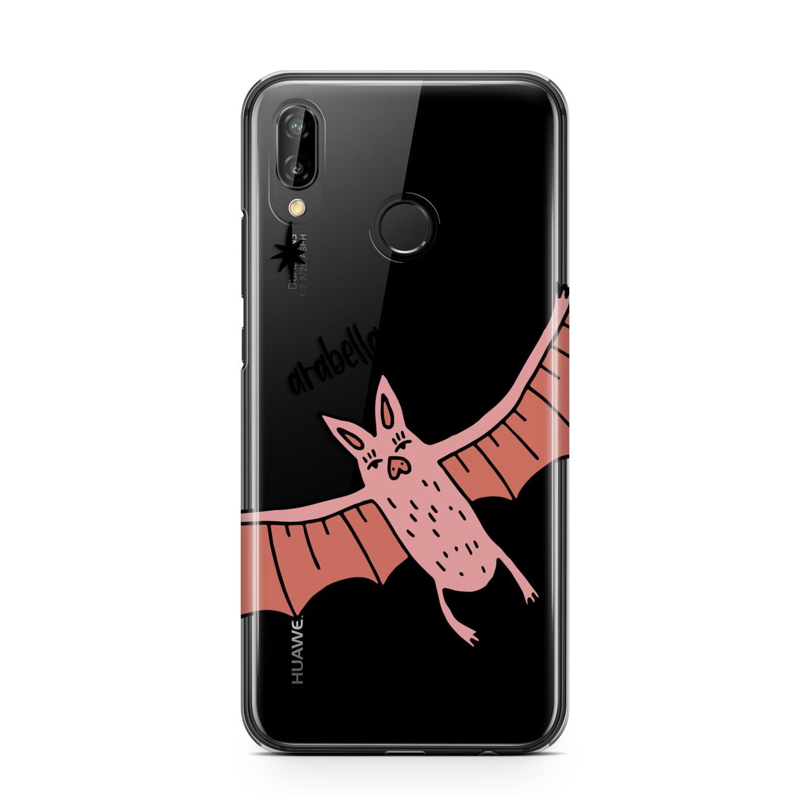 Pink Bat Personalised Halloween Huawei P20 Lite Phone Case