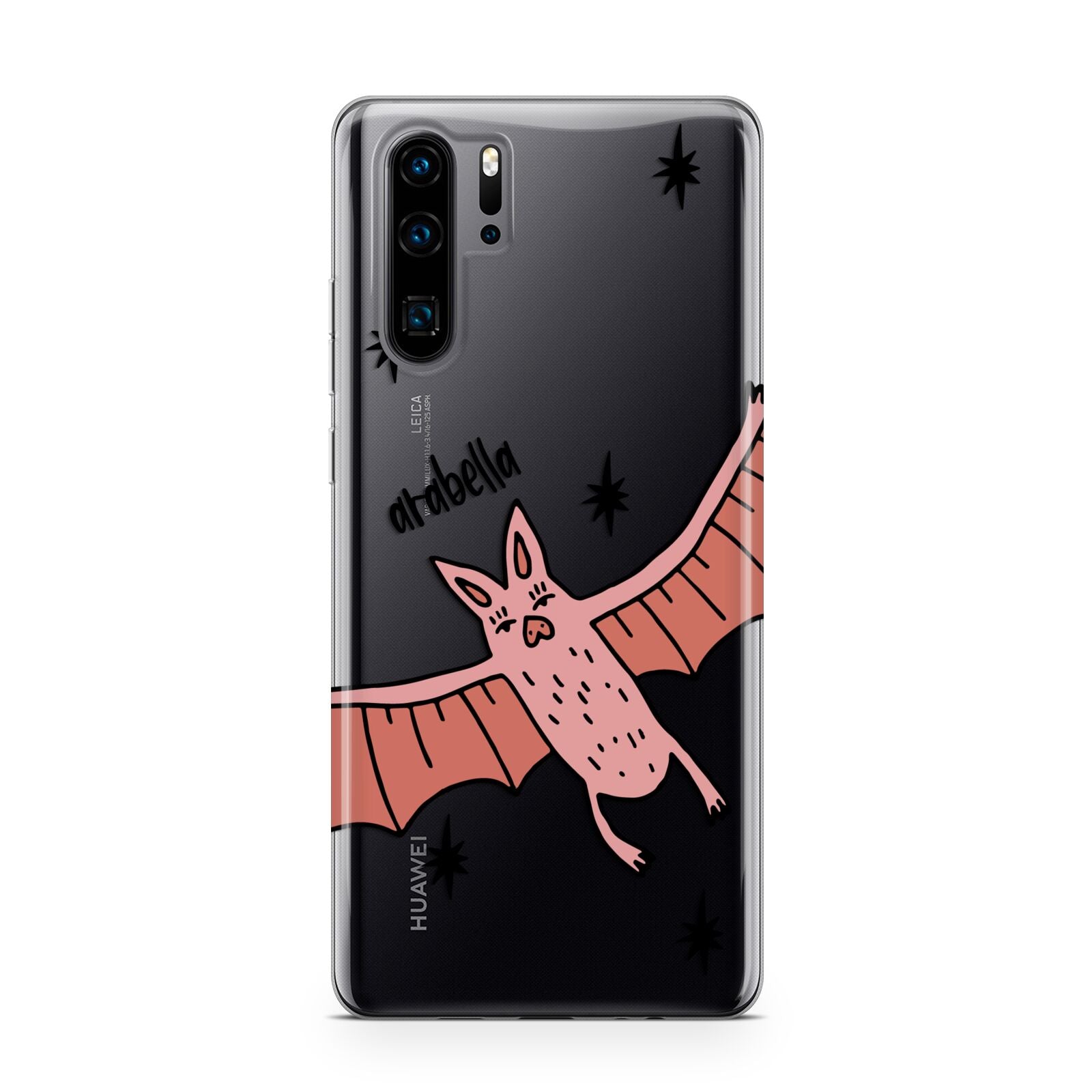 Pink Bat Personalised Halloween Huawei P30 Pro Phone Case