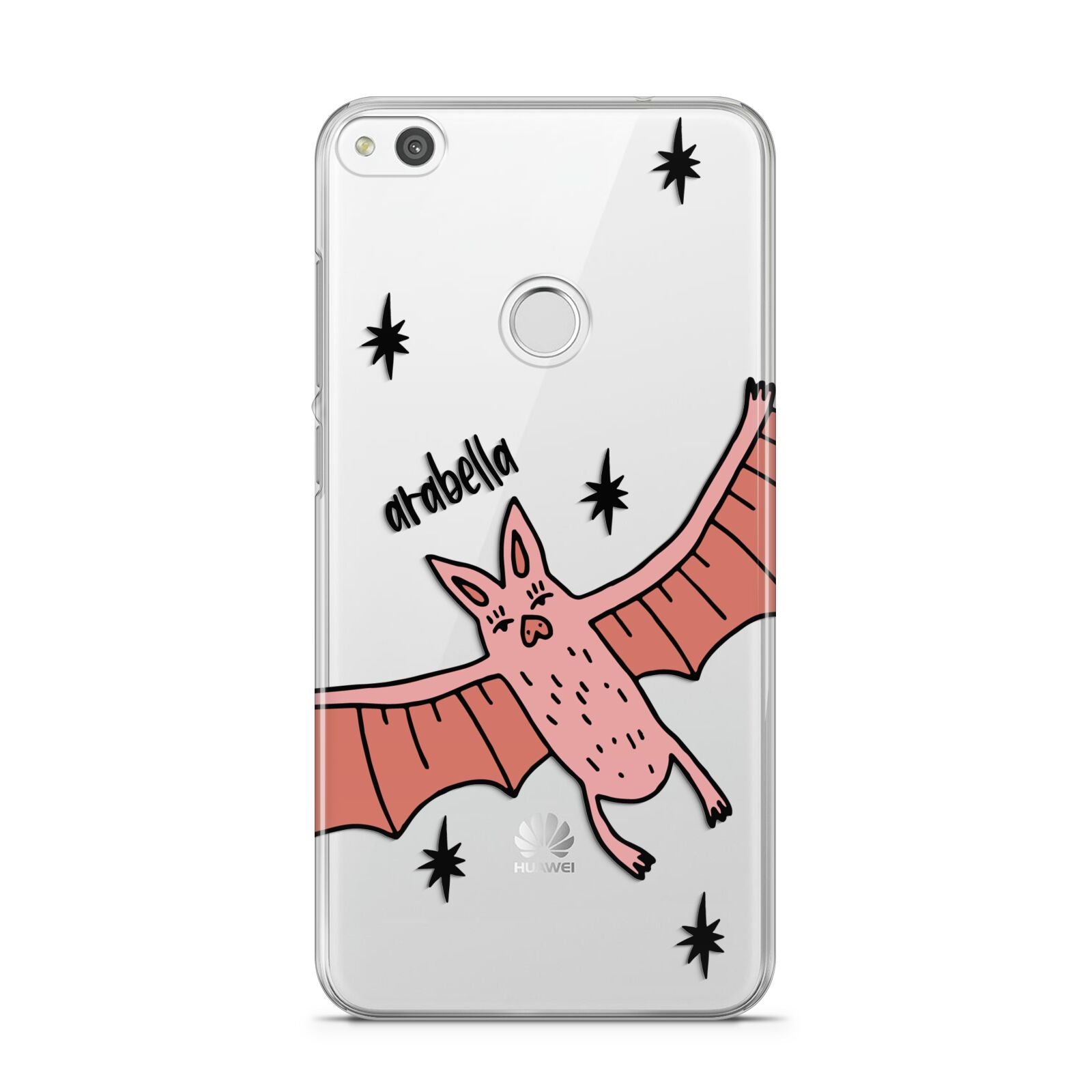 Pink Bat Personalised Halloween Huawei P8 Lite Case