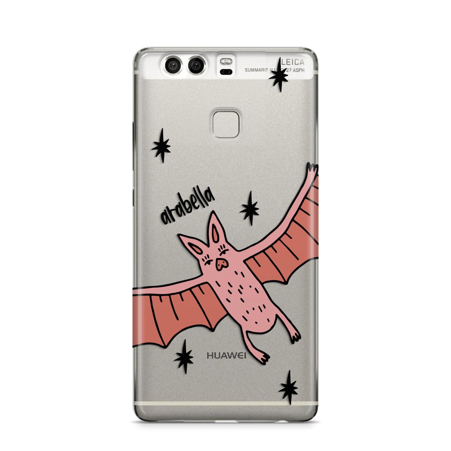 Pink Bat Personalised Halloween Huawei P9 Case