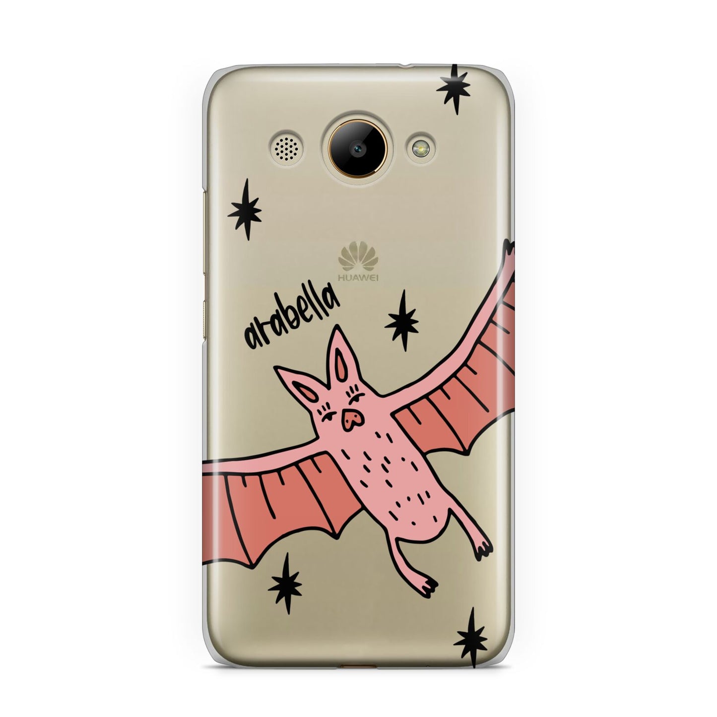 Pink Bat Personalised Halloween Huawei Y3 2017