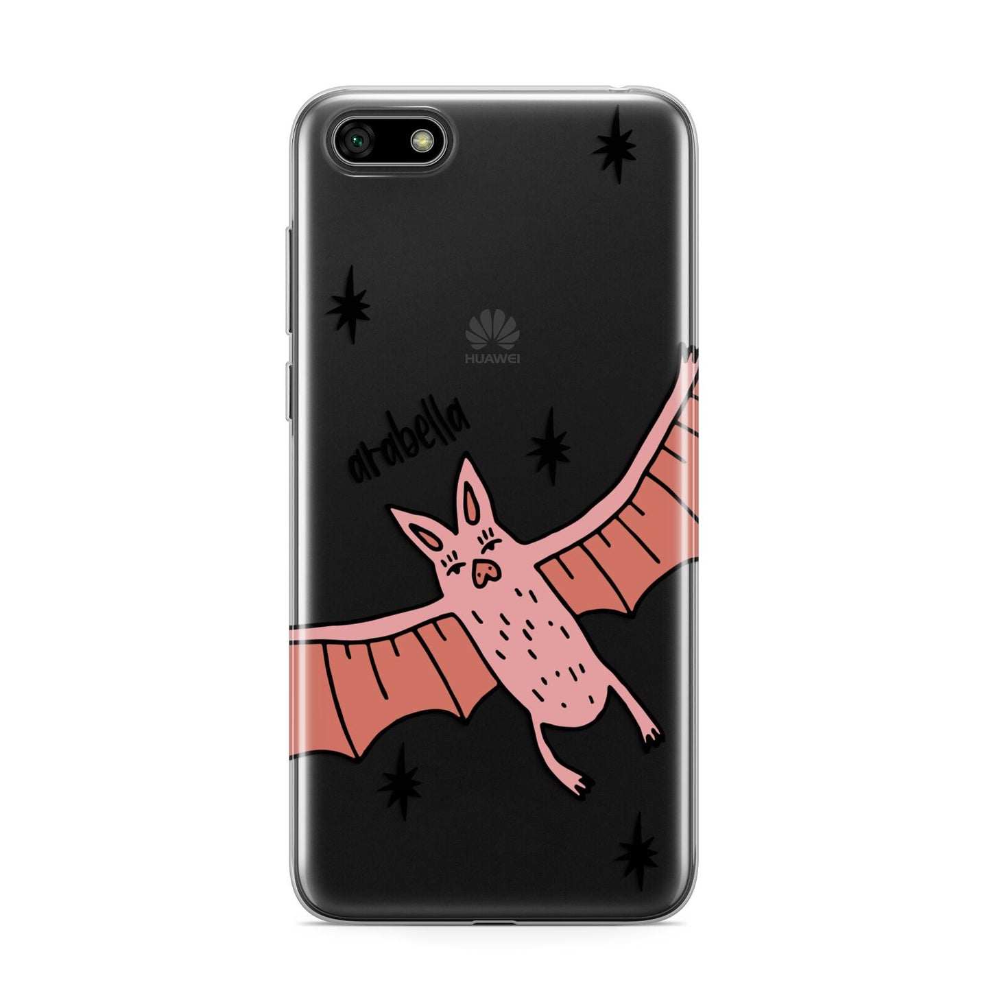 Pink Bat Personalised Halloween Huawei Y5 Prime 2018 Phone Case