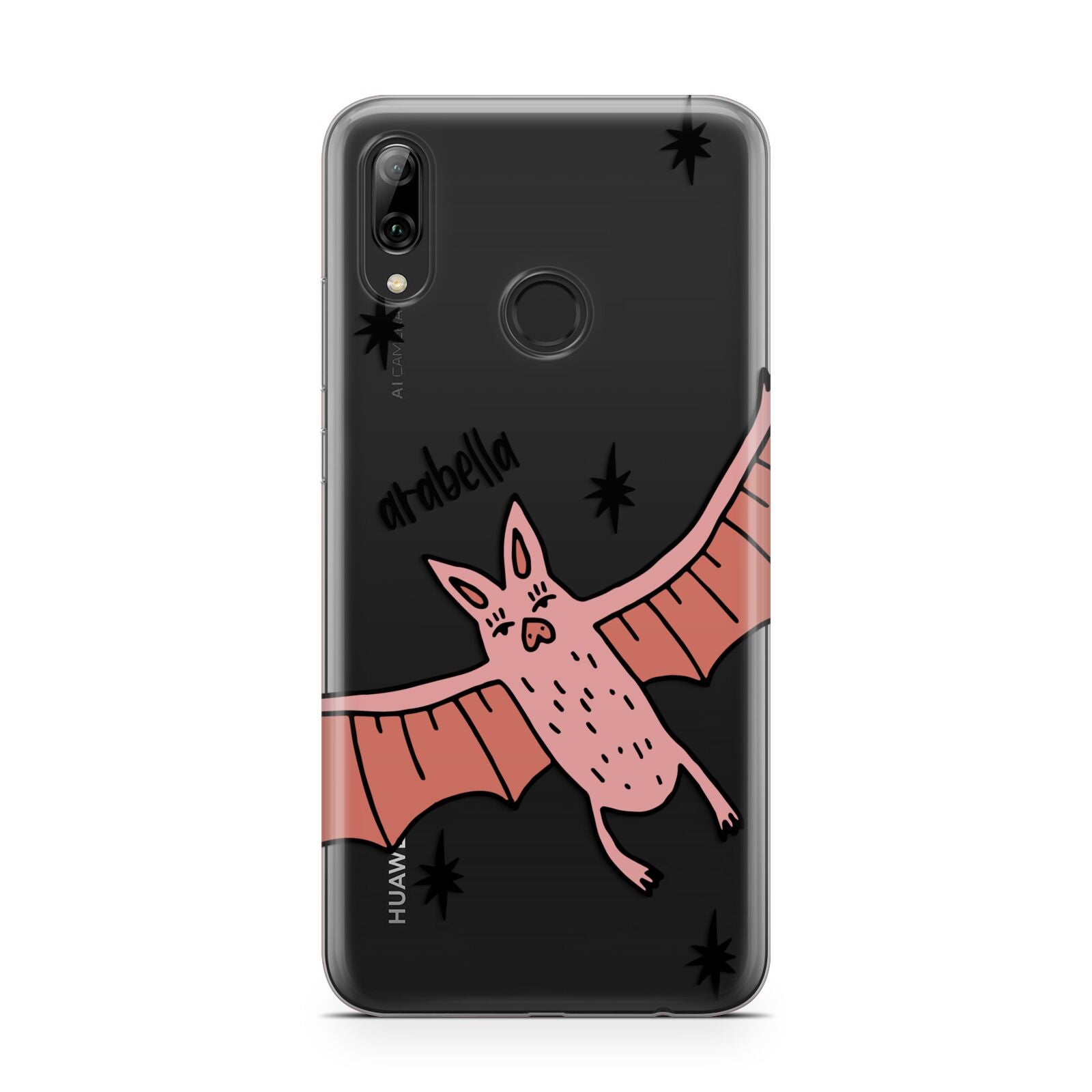 Pink Bat Personalised Halloween Huawei Y7 2019