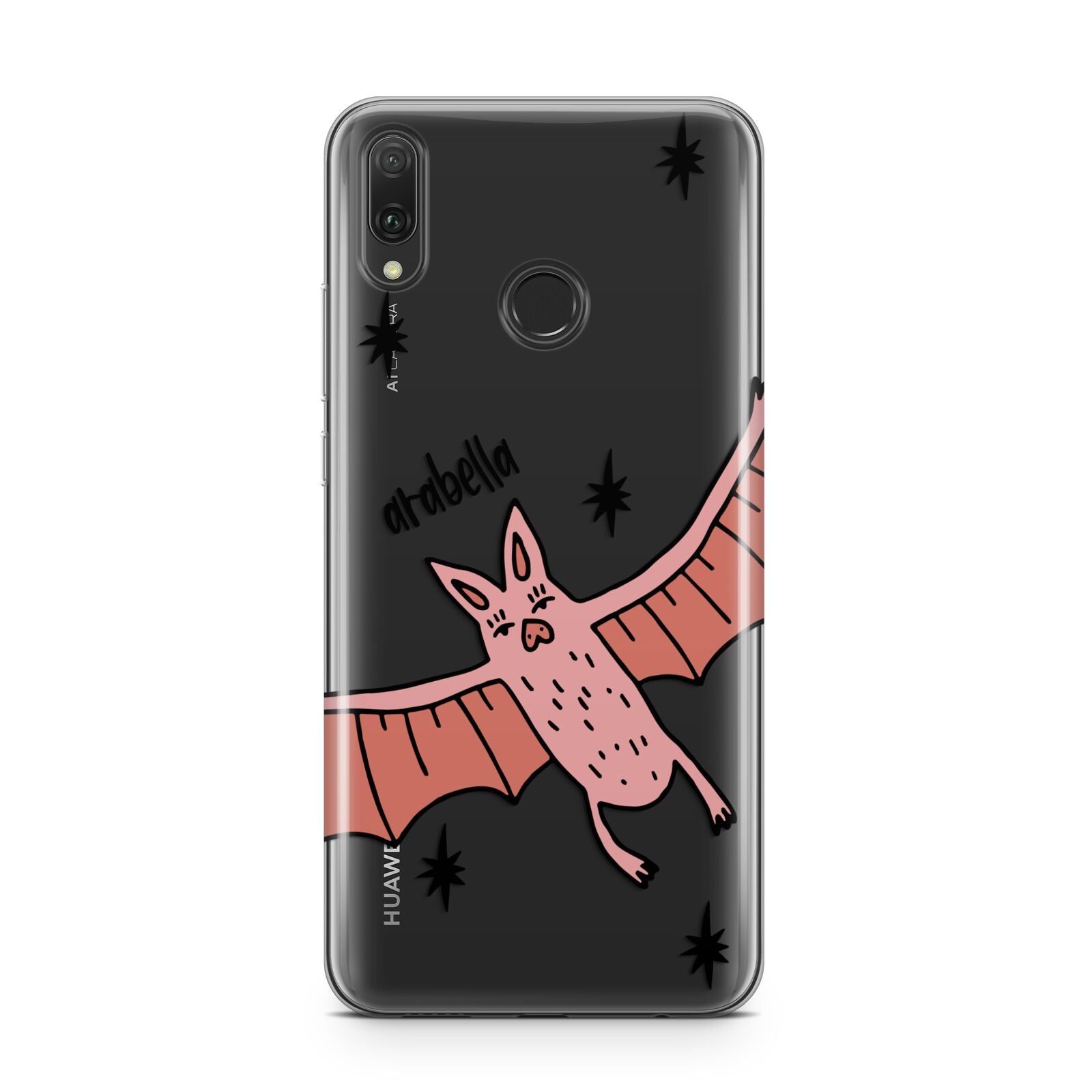 Pink Bat Personalised Halloween Huawei Y9 2019