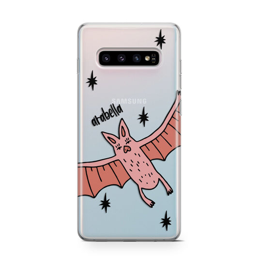 Pink Bat Personalised Halloween Protective Samsung Galaxy Case