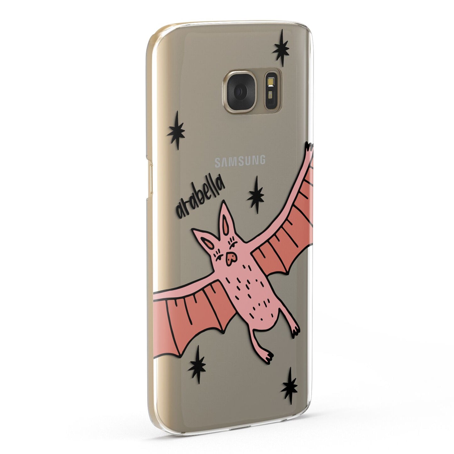 Pink Bat Personalised Halloween Samsung Galaxy Case Fourty Five Degrees