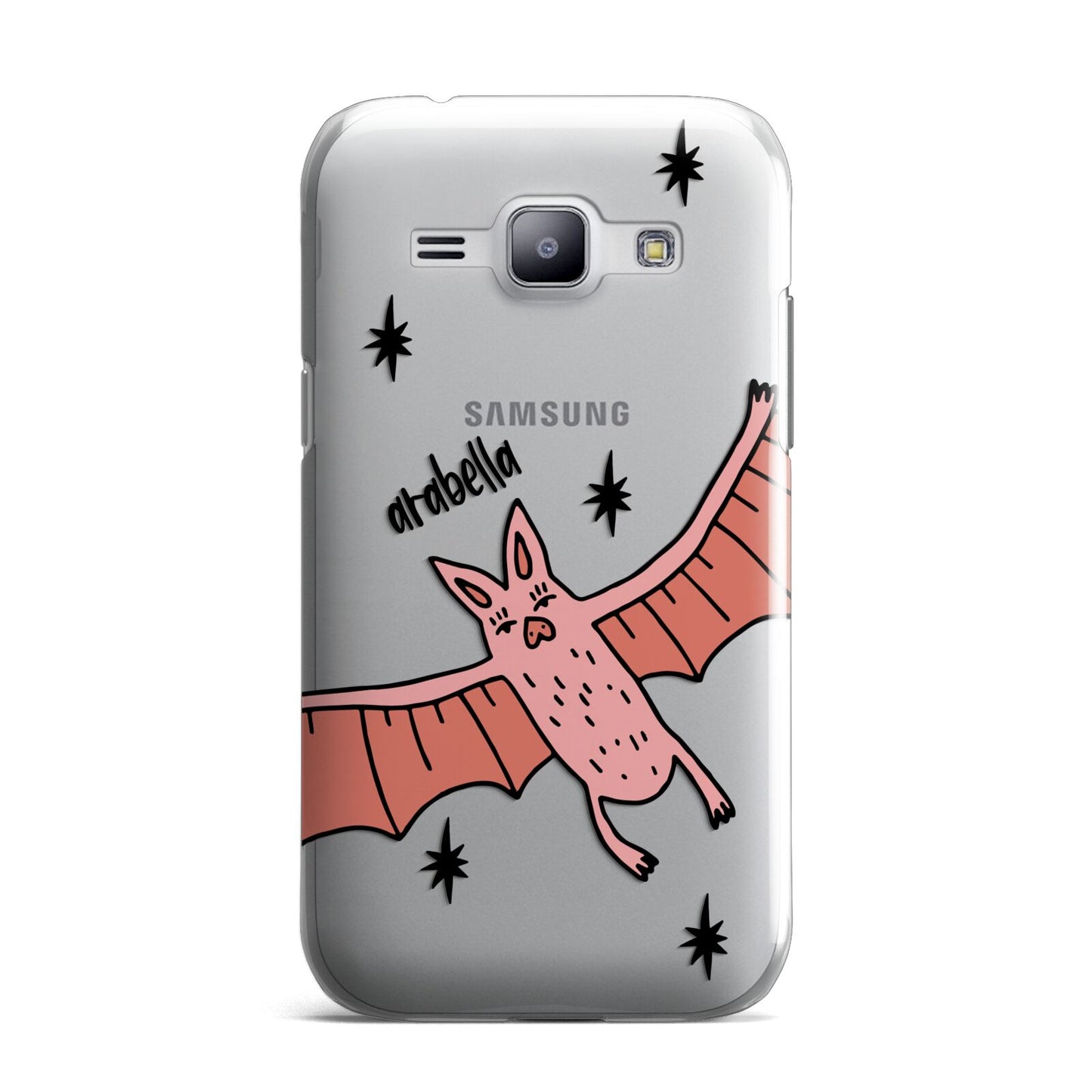 Pink Bat Personalised Halloween Samsung Galaxy J1 2015 Case