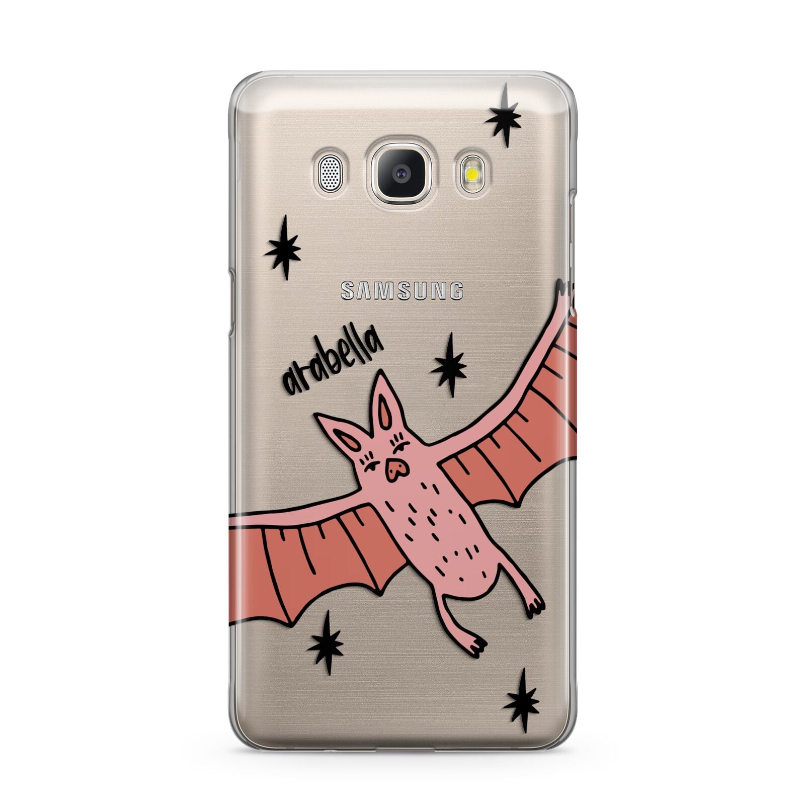 Pink Bat Personalised Halloween Samsung Galaxy J5 2016 Case