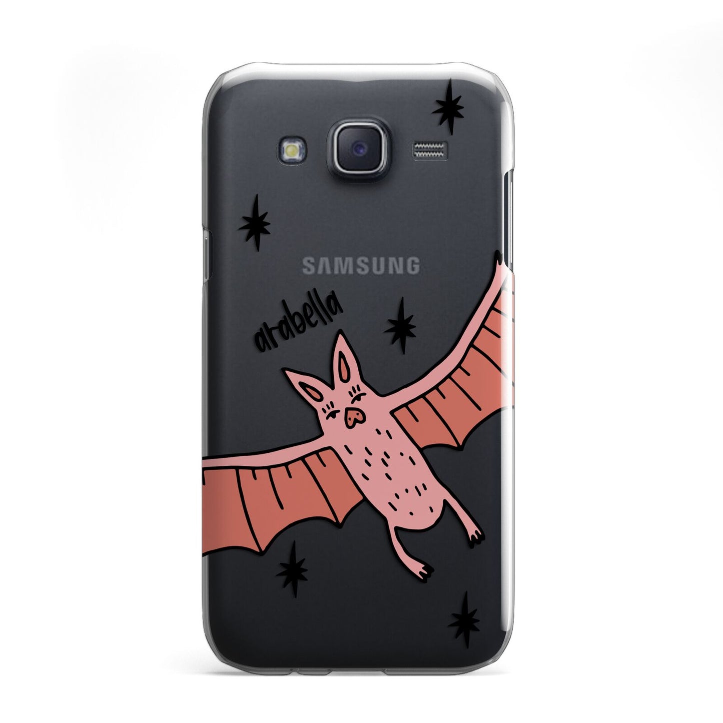 Pink Bat Personalised Halloween Samsung Galaxy J5 Case