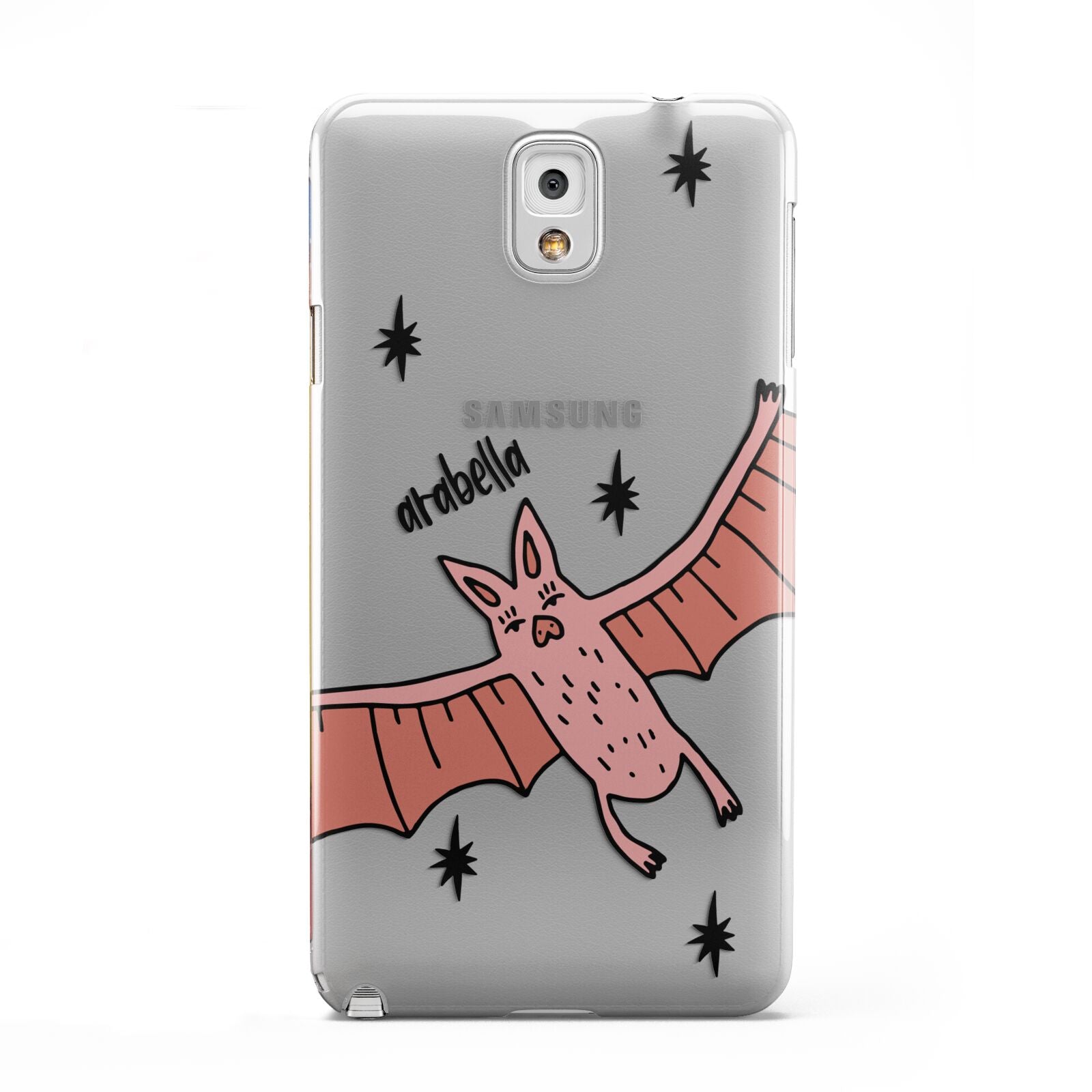 Pink Bat Personalised Halloween Samsung Galaxy Note 3 Case