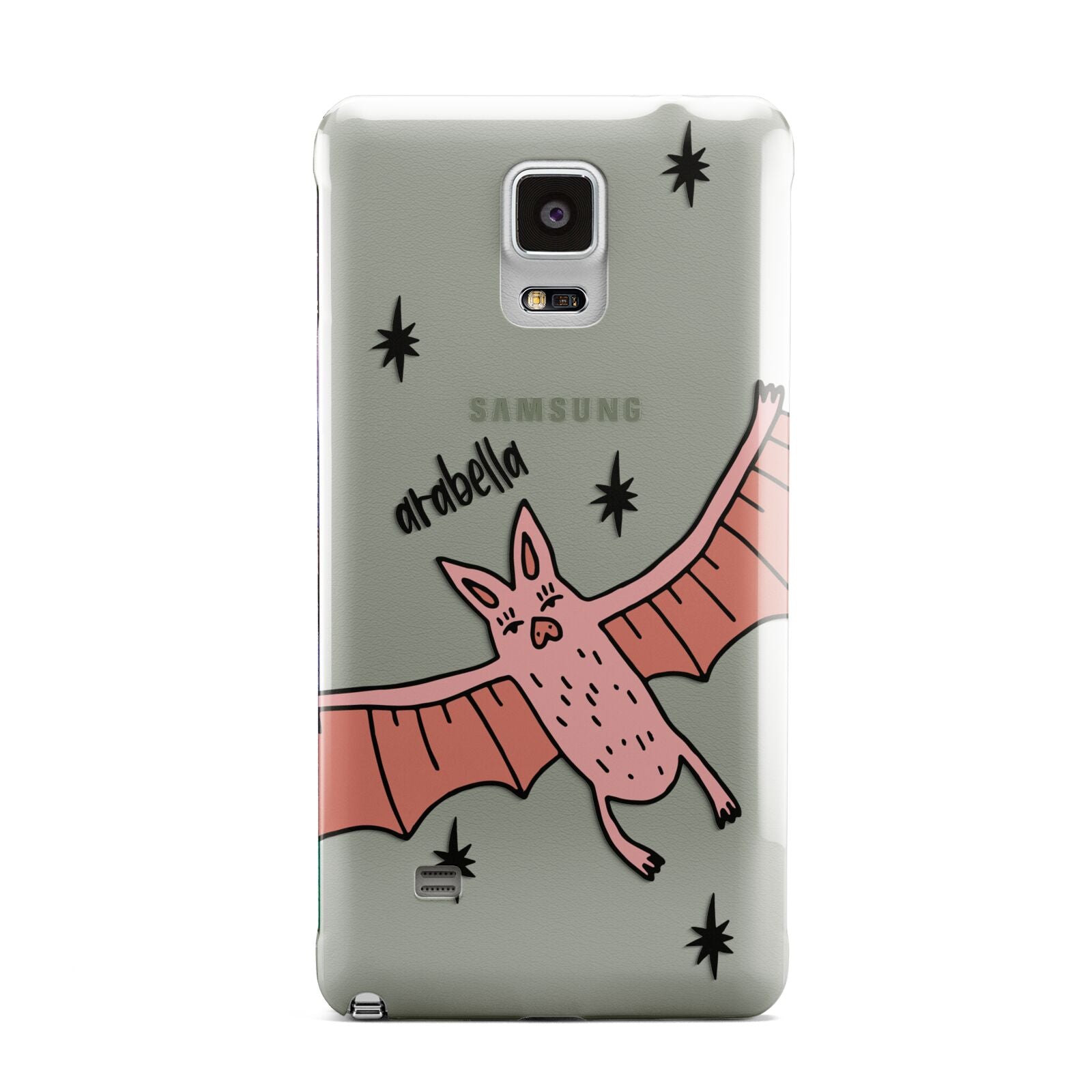 Pink Bat Personalised Halloween Samsung Galaxy Note 4 Case