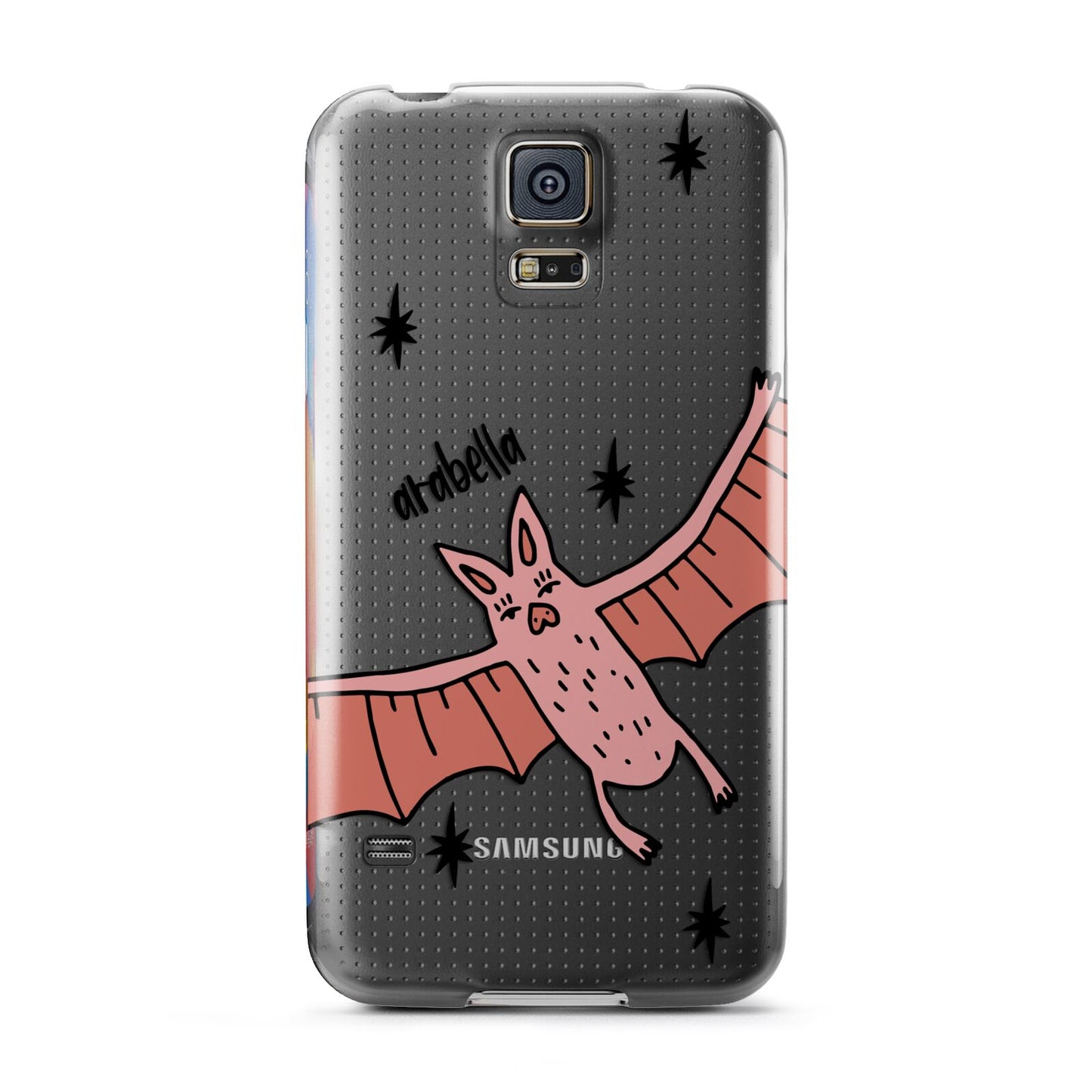 Pink Bat Personalised Halloween Samsung Galaxy S5 Case