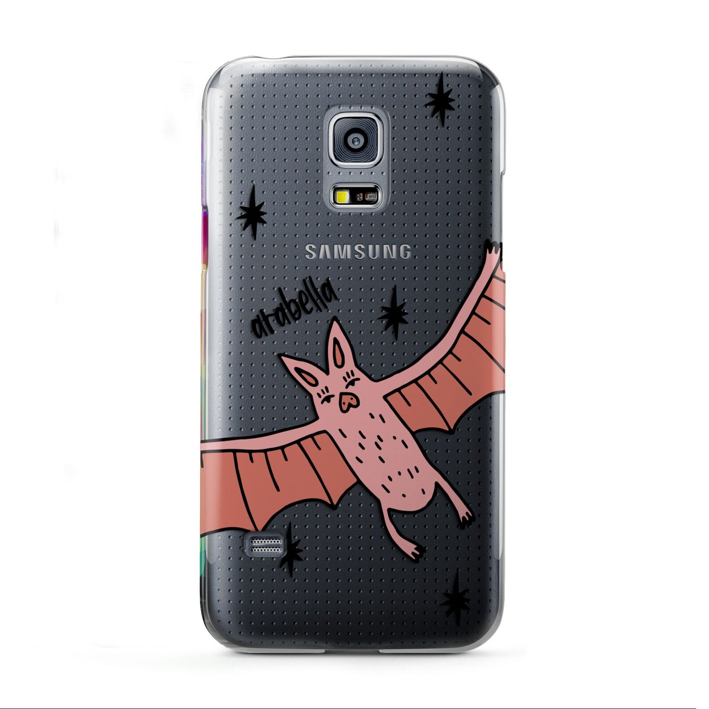 Pink Bat Personalised Halloween Samsung Galaxy S5 Mini Case