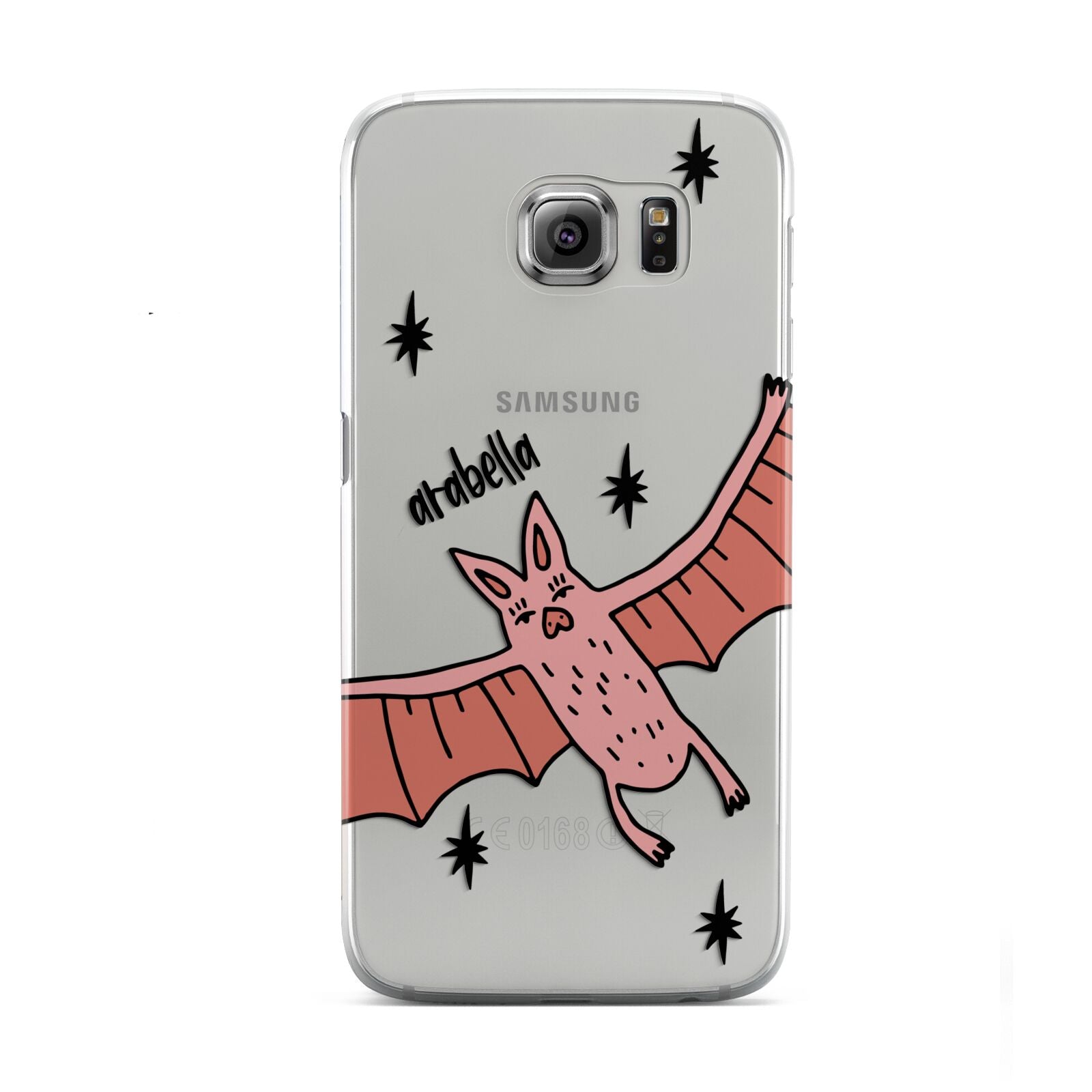 Pink Bat Personalised Halloween Samsung Galaxy S6 Case