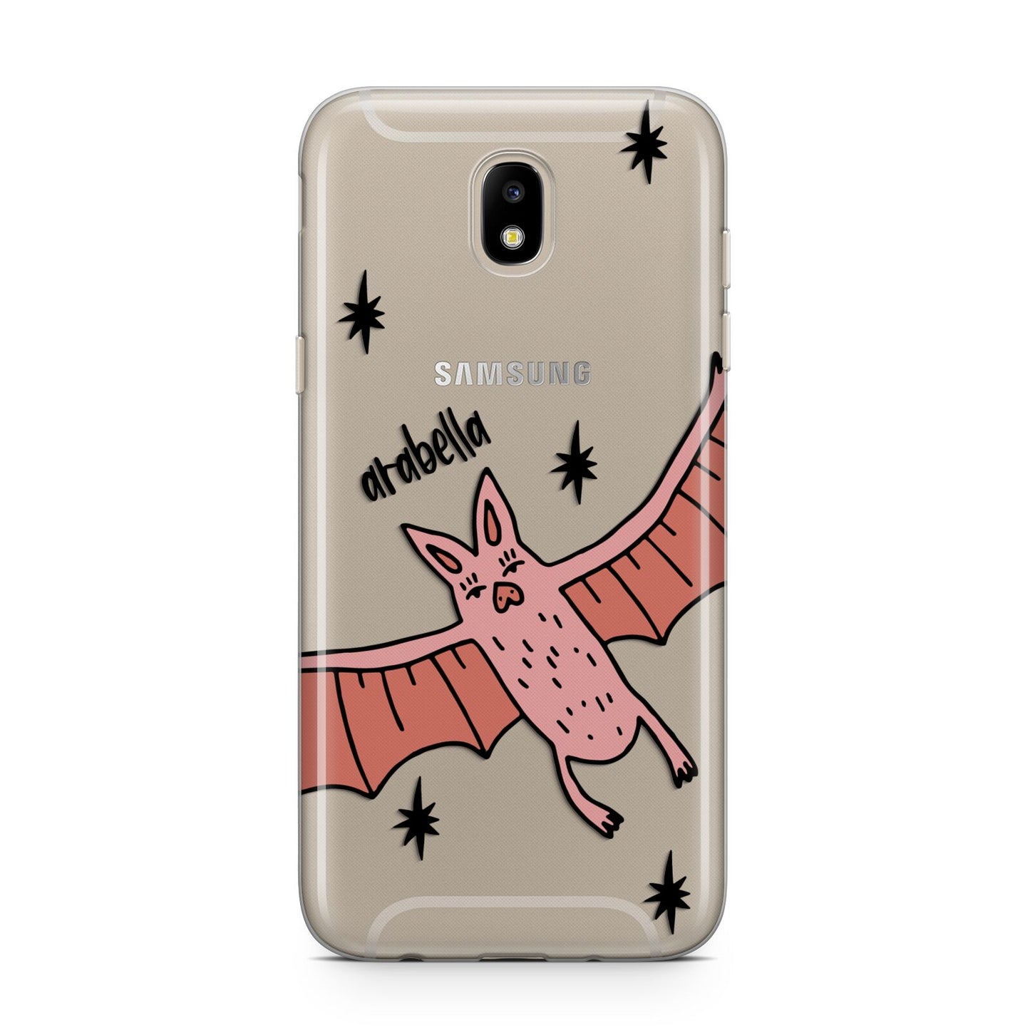 Pink Bat Personalised Halloween Samsung J5 2017 Case