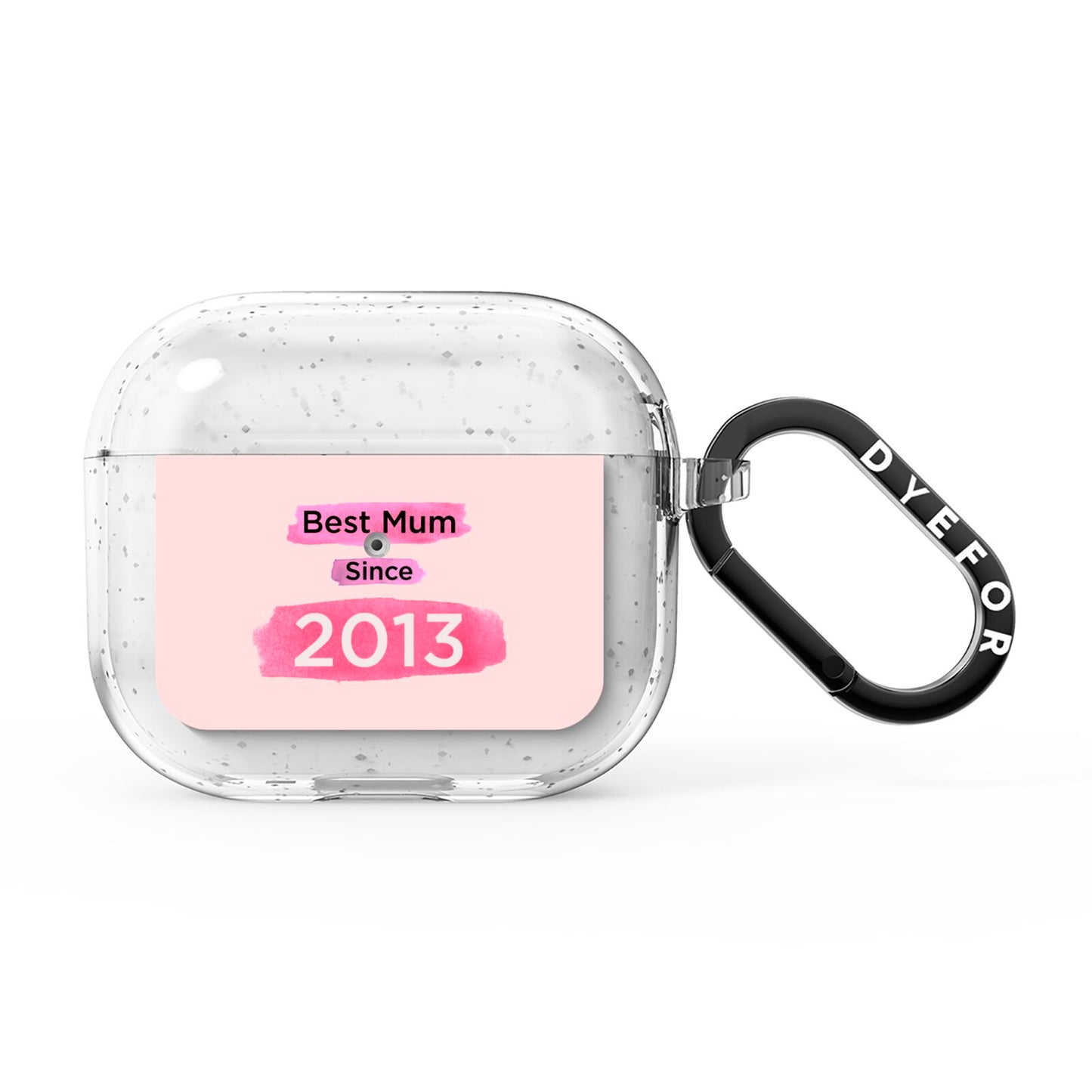 Pink Best Mum AirPods Glitter Case 3rd Gen