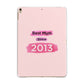 Pink Best Mum Apple iPad Gold Case