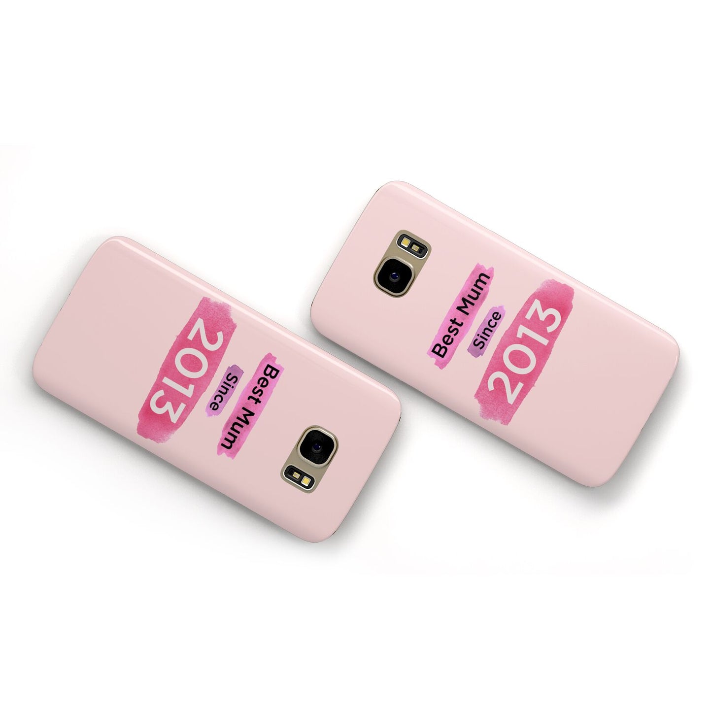 Pink Best Mum Samsung Galaxy Case Flat Overview