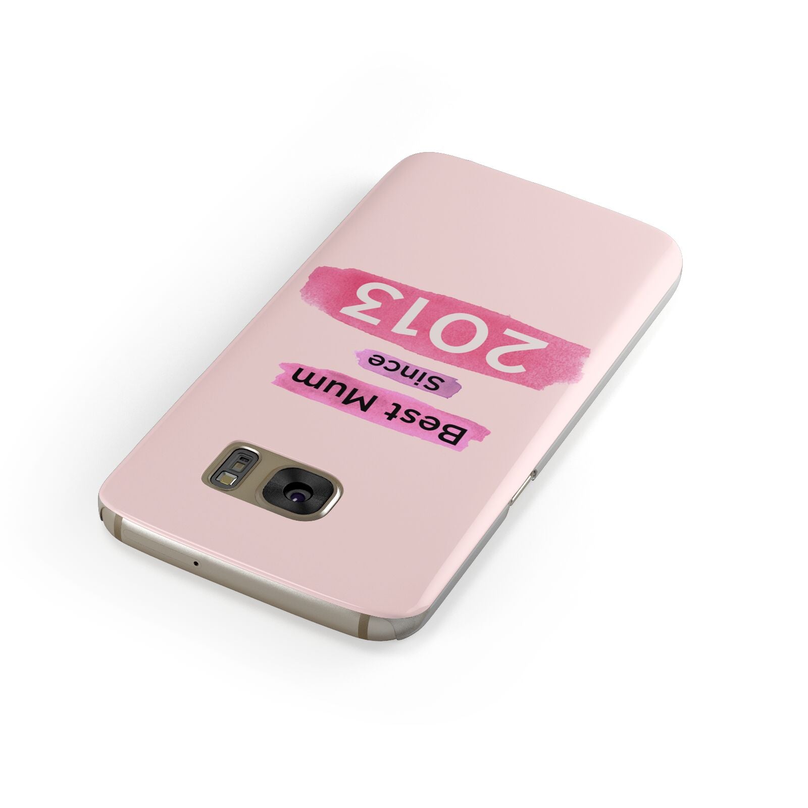 Pink Best Mum Samsung Galaxy Case Front Close Up