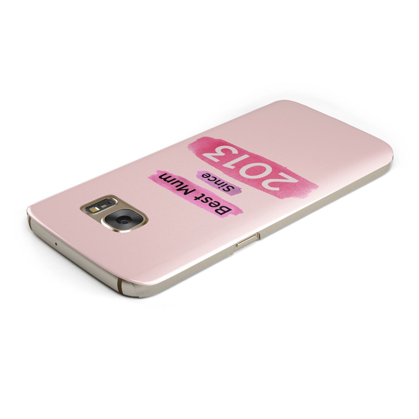 Pink Best Mum Samsung Galaxy Case Top Cutout